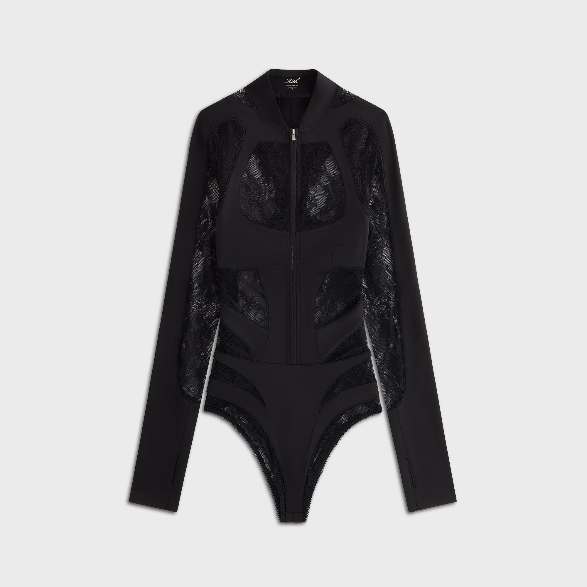 Lisa for Kith Women Vier Lace Paneled Bodysuit - Black – Kith UK