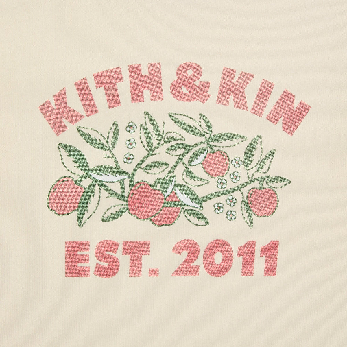 Kith Women Mulberry Vintage Apple Tree Tee - Sandrift
