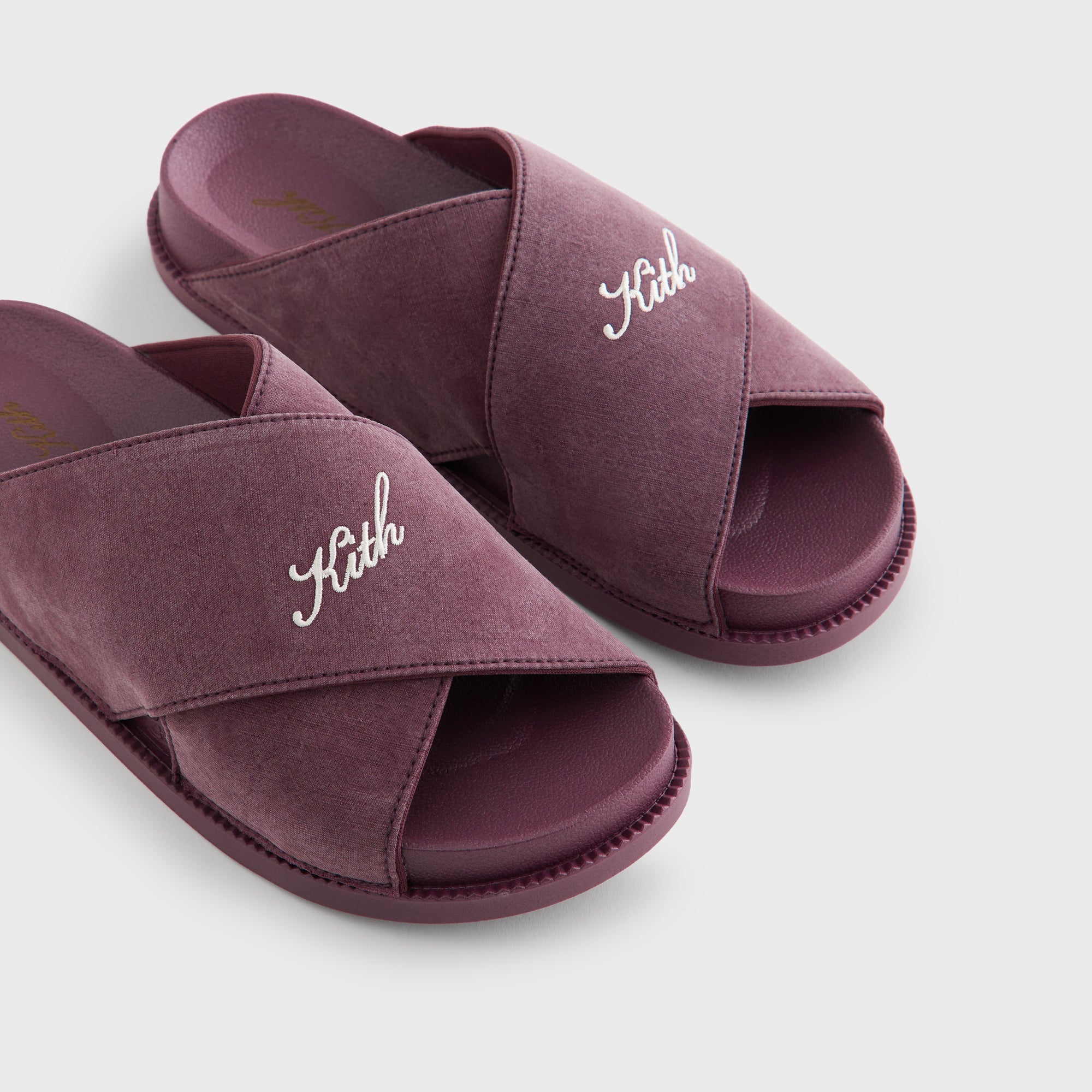 Kith Women Criss Cross Slides - Magma – Kith UK