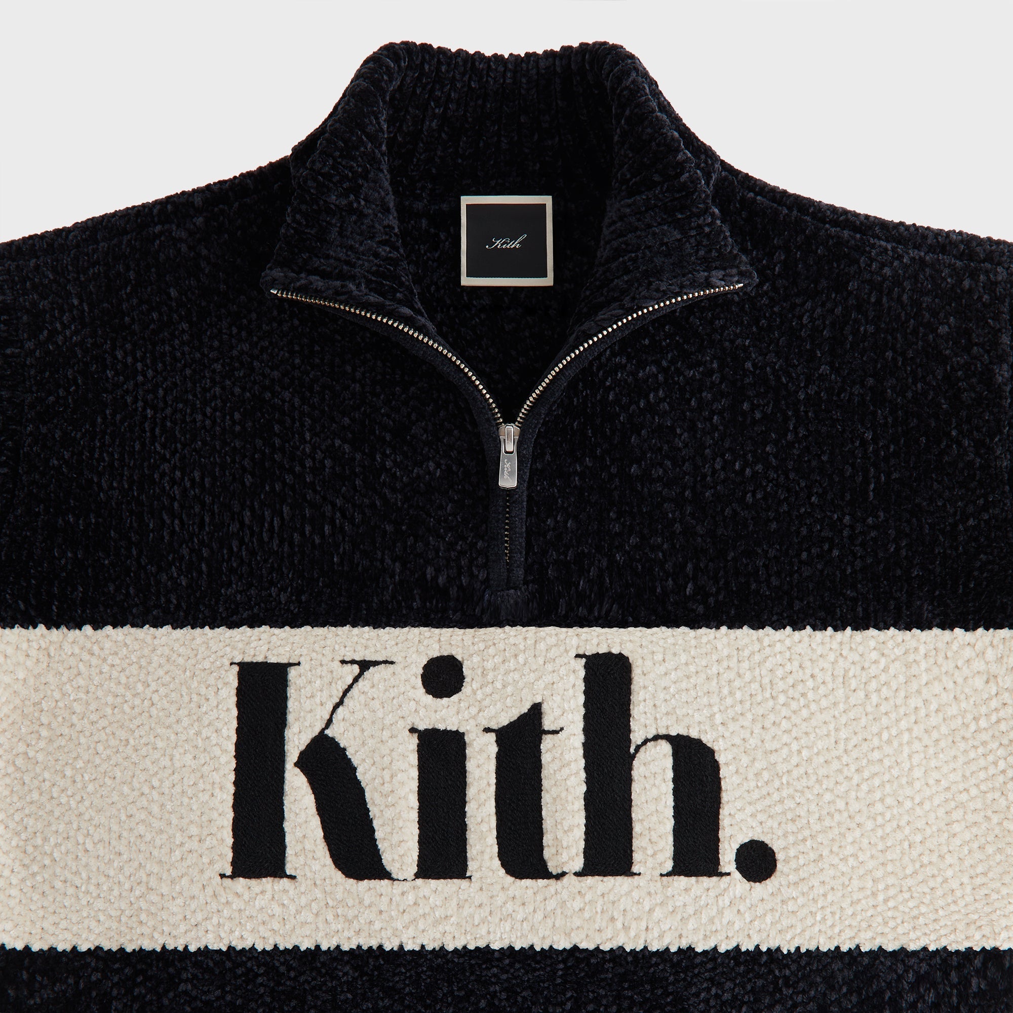 Kith Women Hunter II Chenille Punctuated Quarter Zip - Black – Kith UK