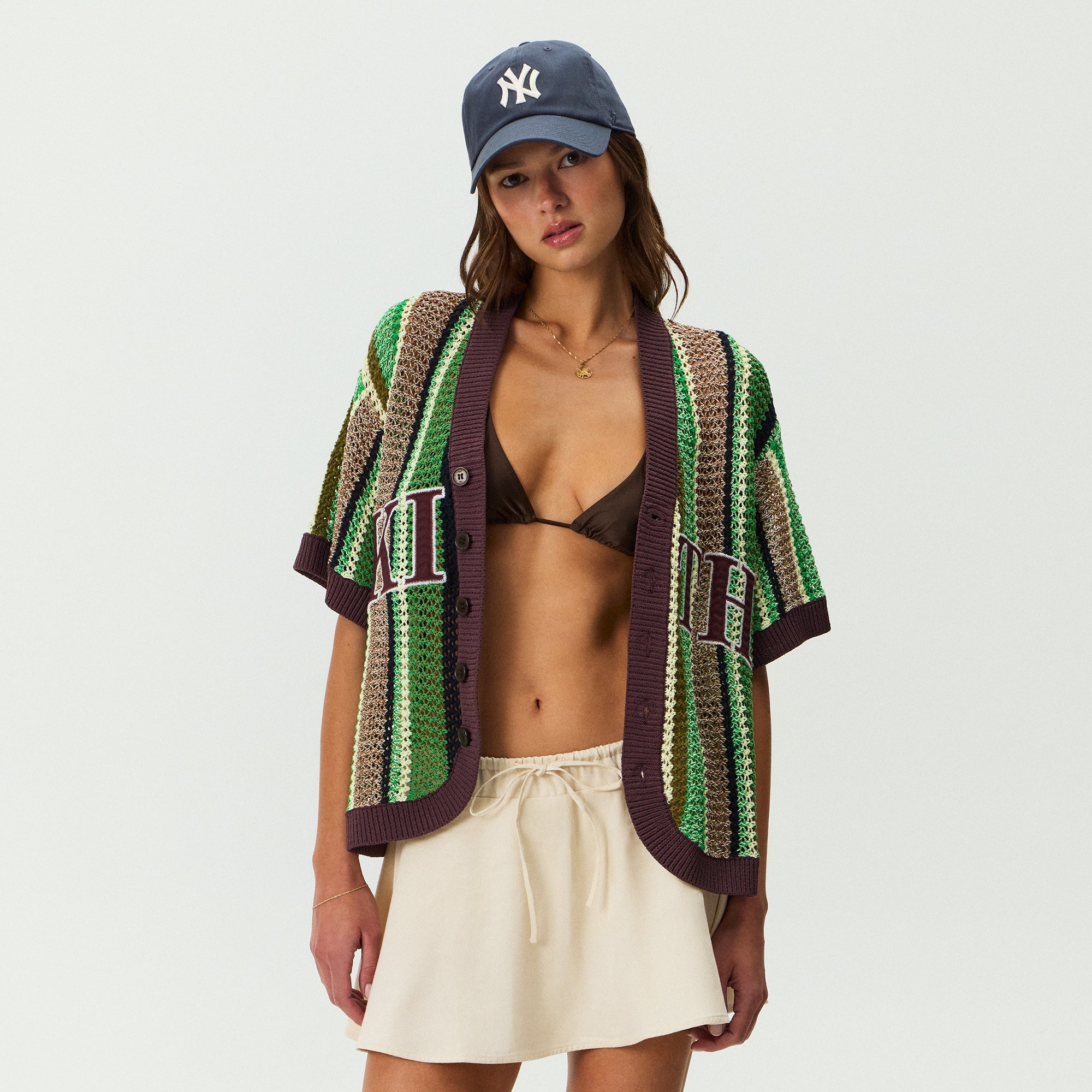 Kith Women Robyn Crochet Baseball Jersey - Legacy – Kith UK