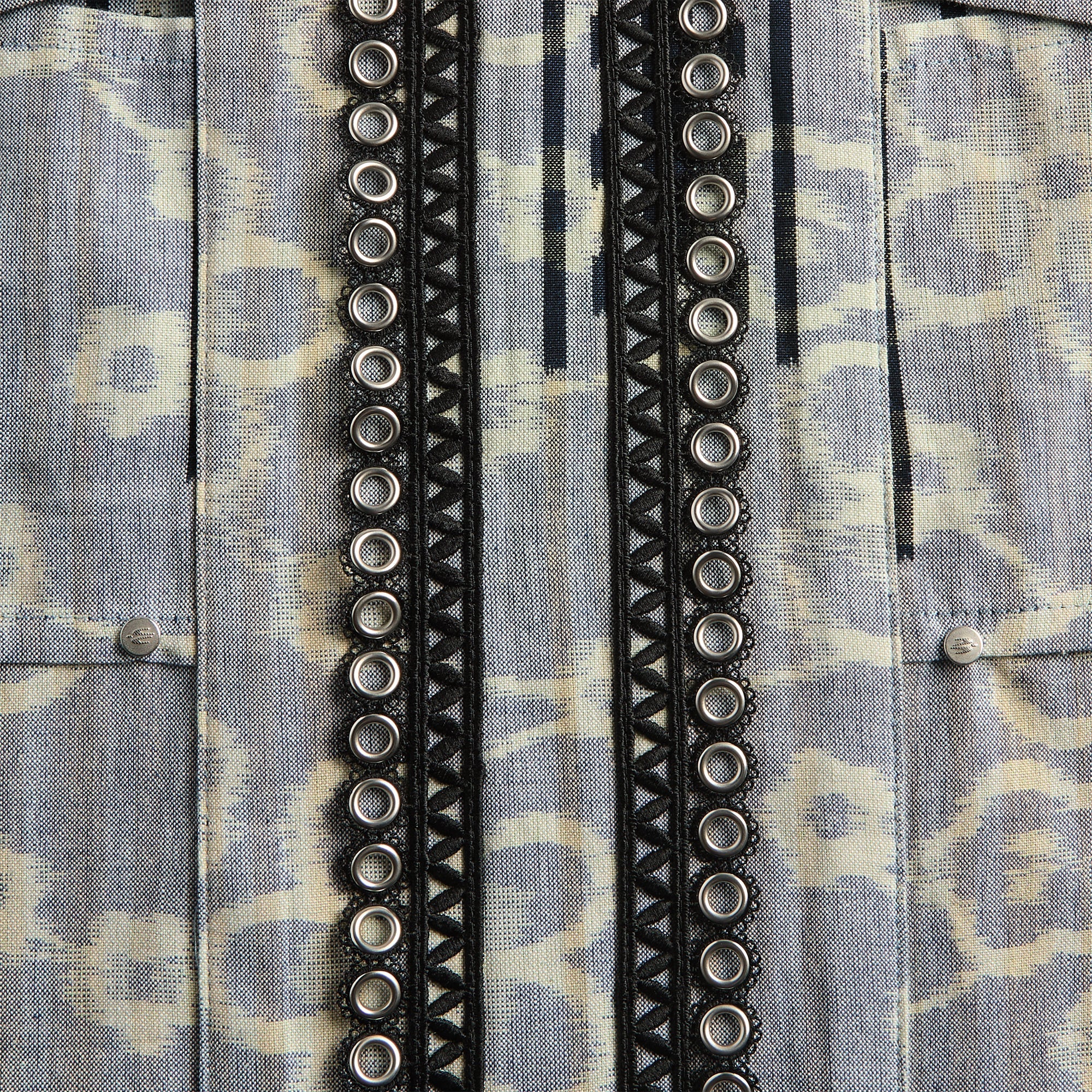 Kiko Kostadinov Hatha Panelled Shirt - Lagoon – Kith UK
