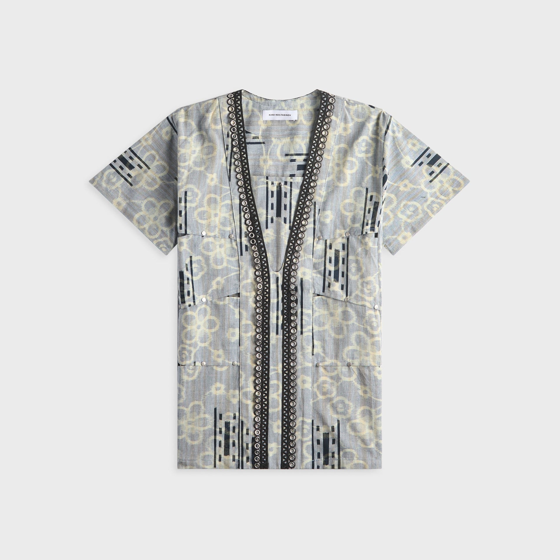 Kiko Kostadinov Hatha Panelled Shirt - Lagoon