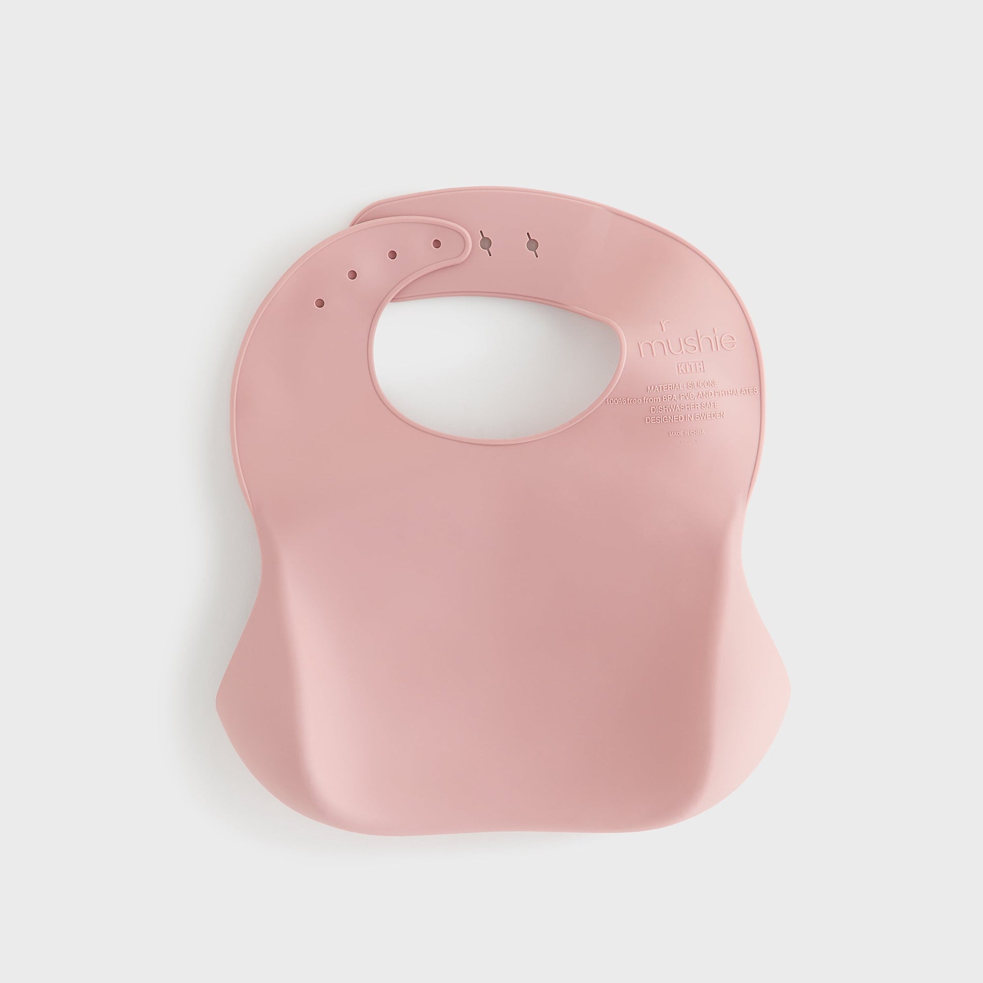 Kith Kids for Mushie Silicone Baby Bib - Dusty Quartz