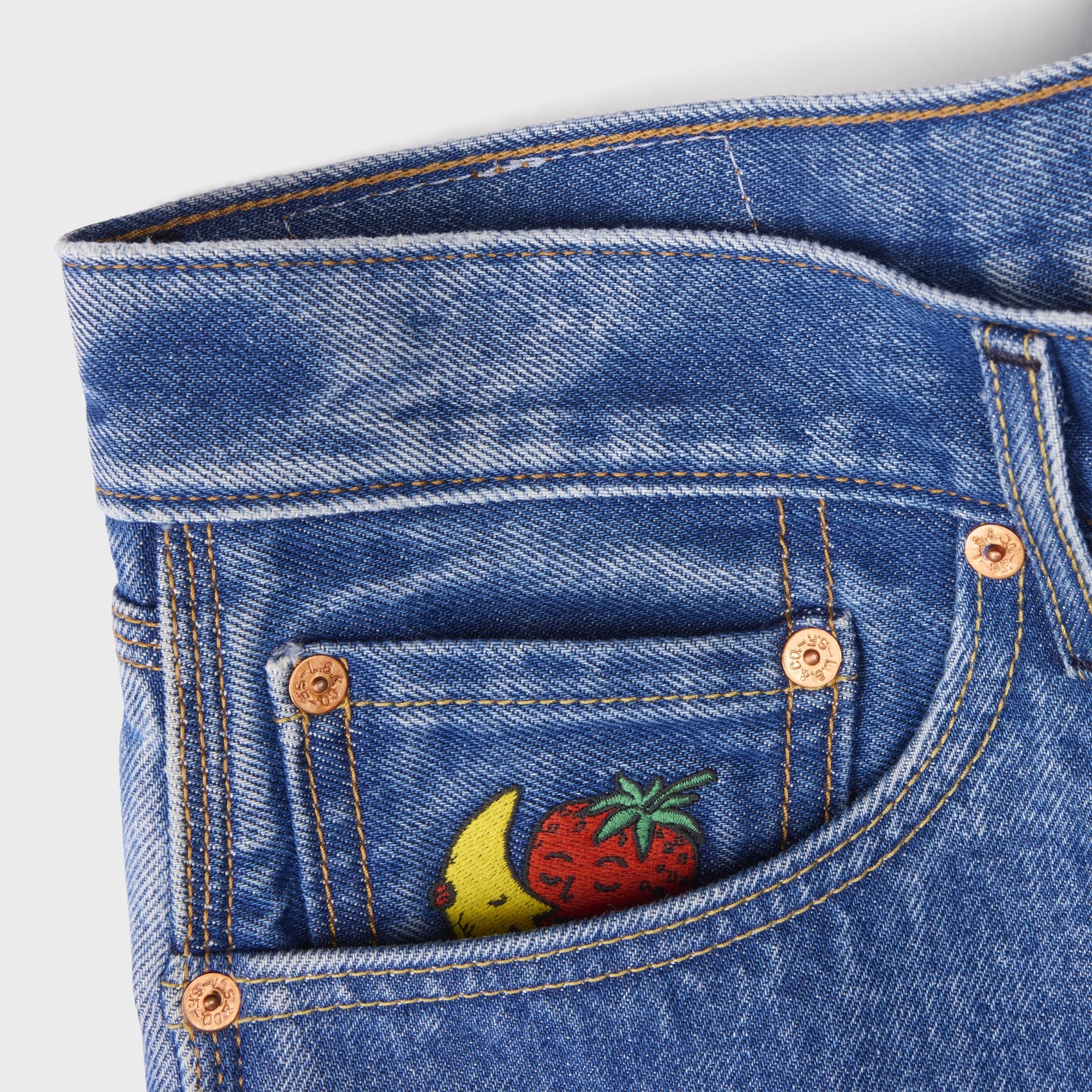 Levi's x Sky High Farm Goods Baggy Utility Shorts - Mid Indigo