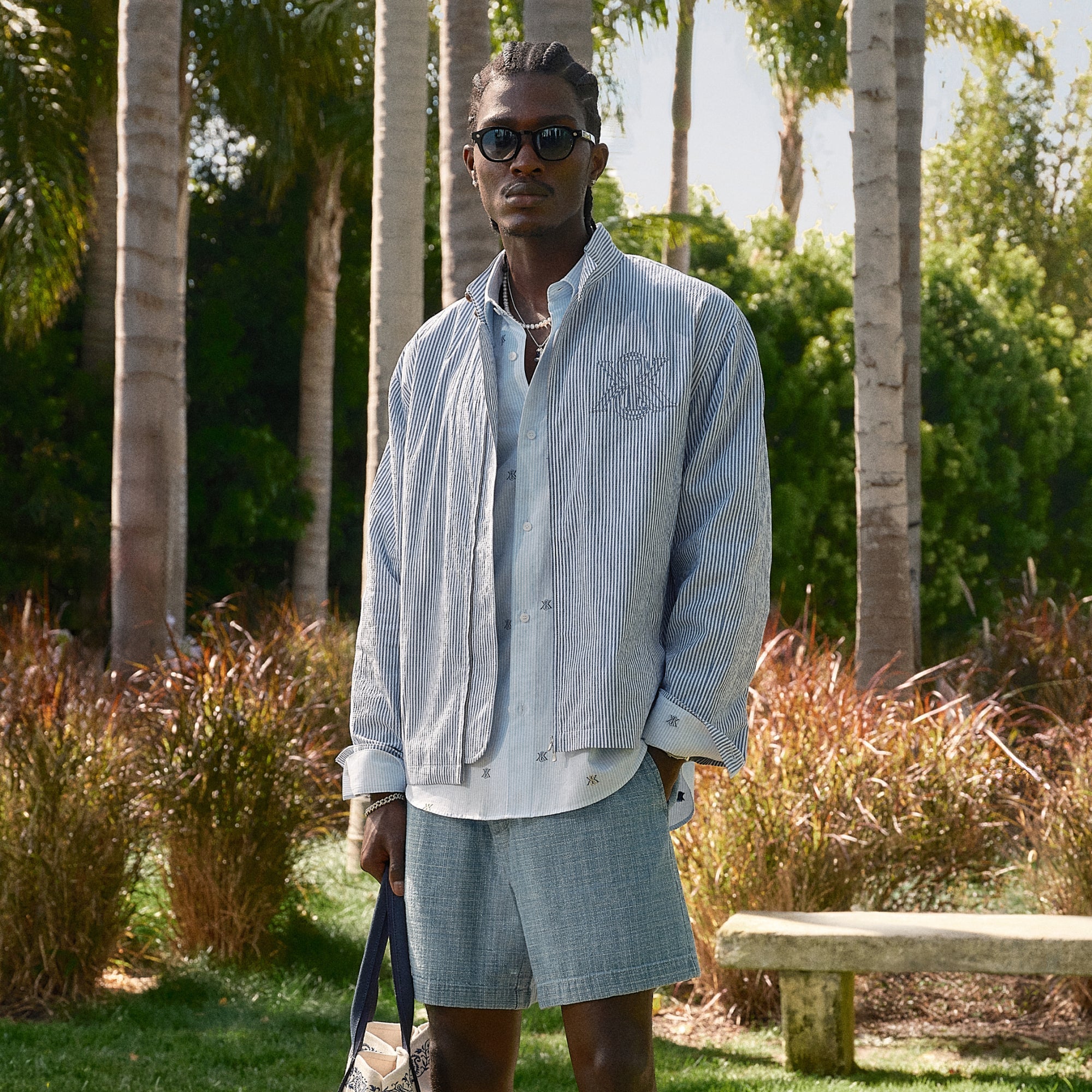 Kith Long Sleeve Quinn Tee - Light Heather Grey – Kith UK