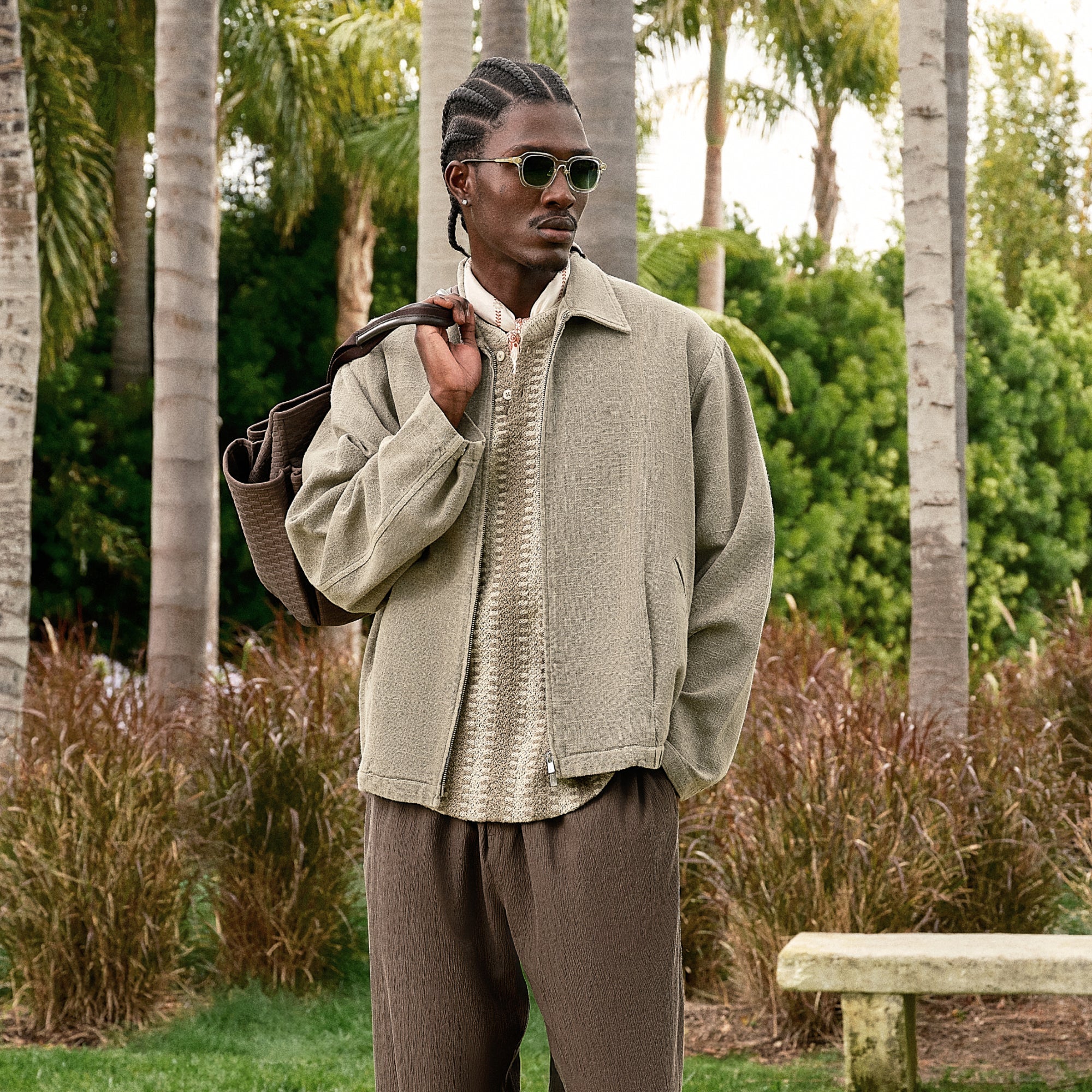 Kith Shearling Ace Shirt Jacket - Thunder – Kith UK