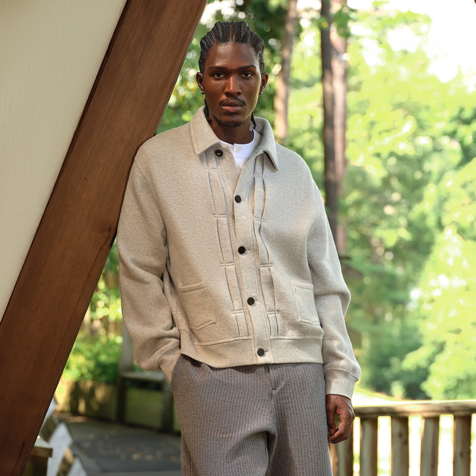 Kith Cupro Linen Zip Front Sanford Shirt - Silk – Kith UK