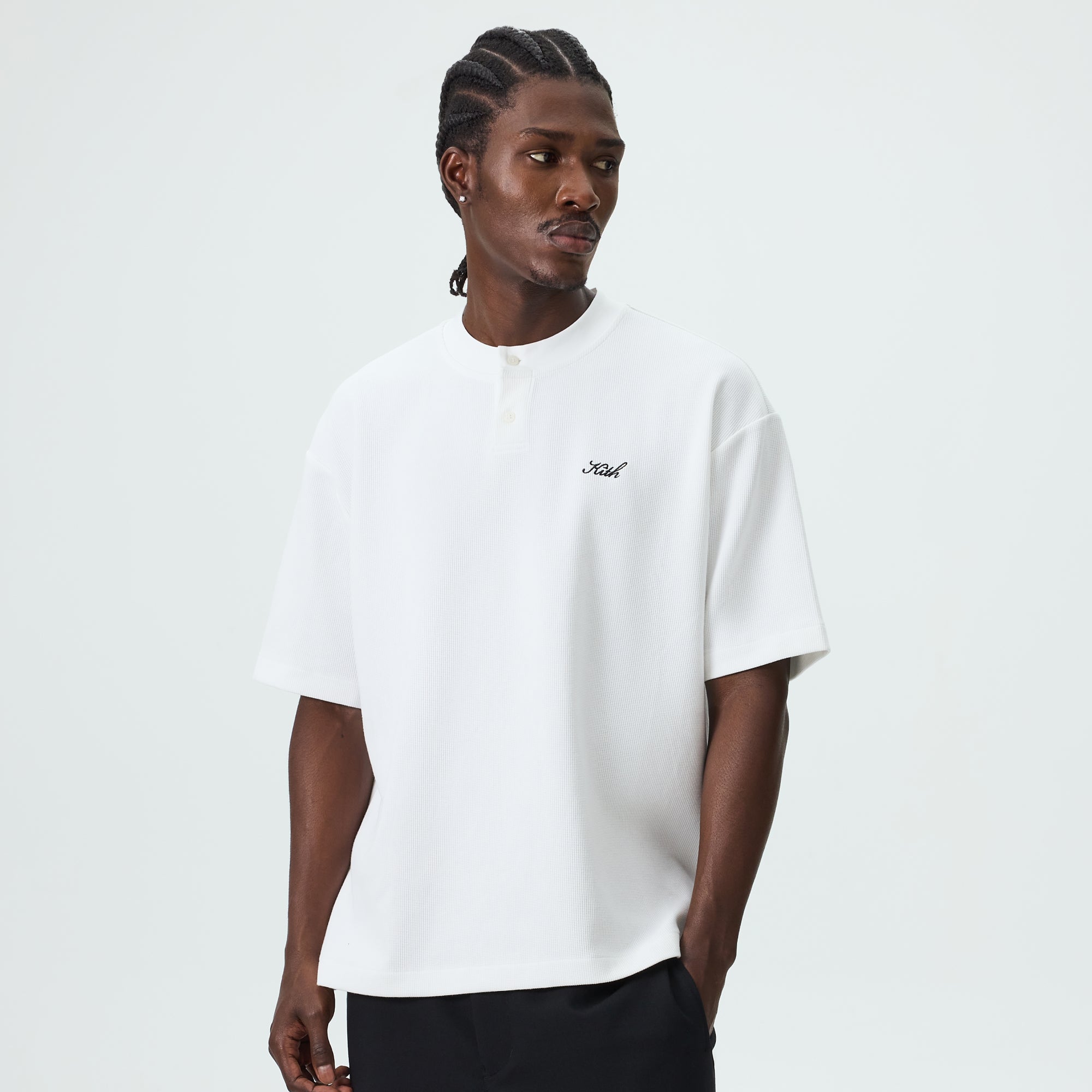 Kith Velvet Corduroy Long Sleeve Trevor Polo - Stadium – Kith UK