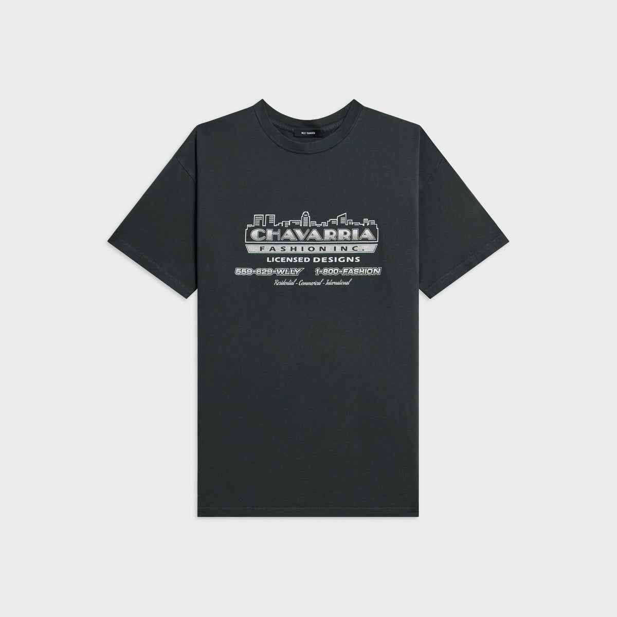 Willy Chavarria Licensed Designs Easy Tee - Pirate Black