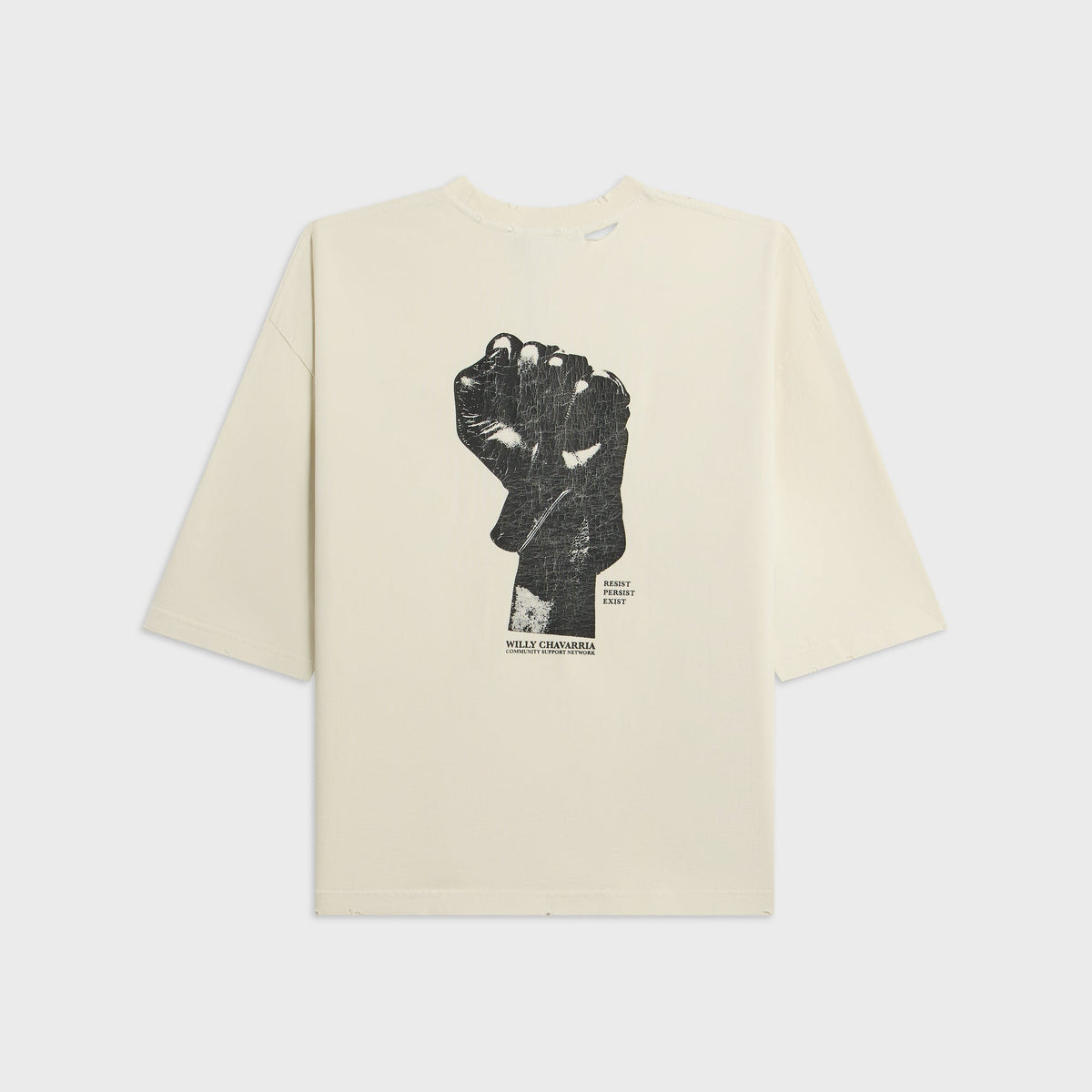 Willy Chavarria Resist Persist Exist Buffalo Tee - Masa