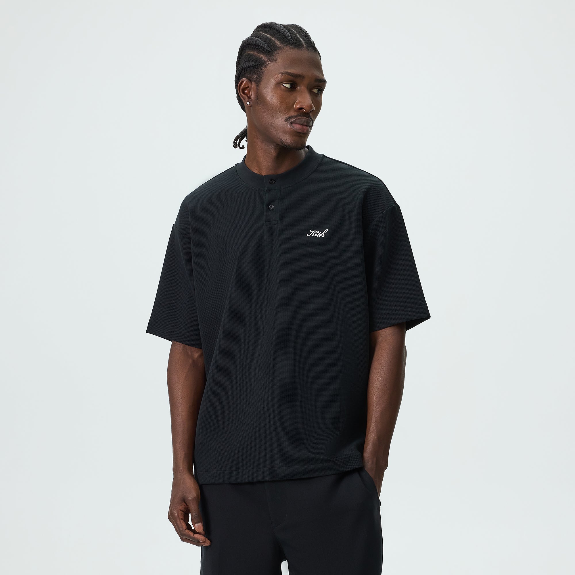 Kith Quarter Zip Popover Sweatshirt - Cyclone – Kith UK
