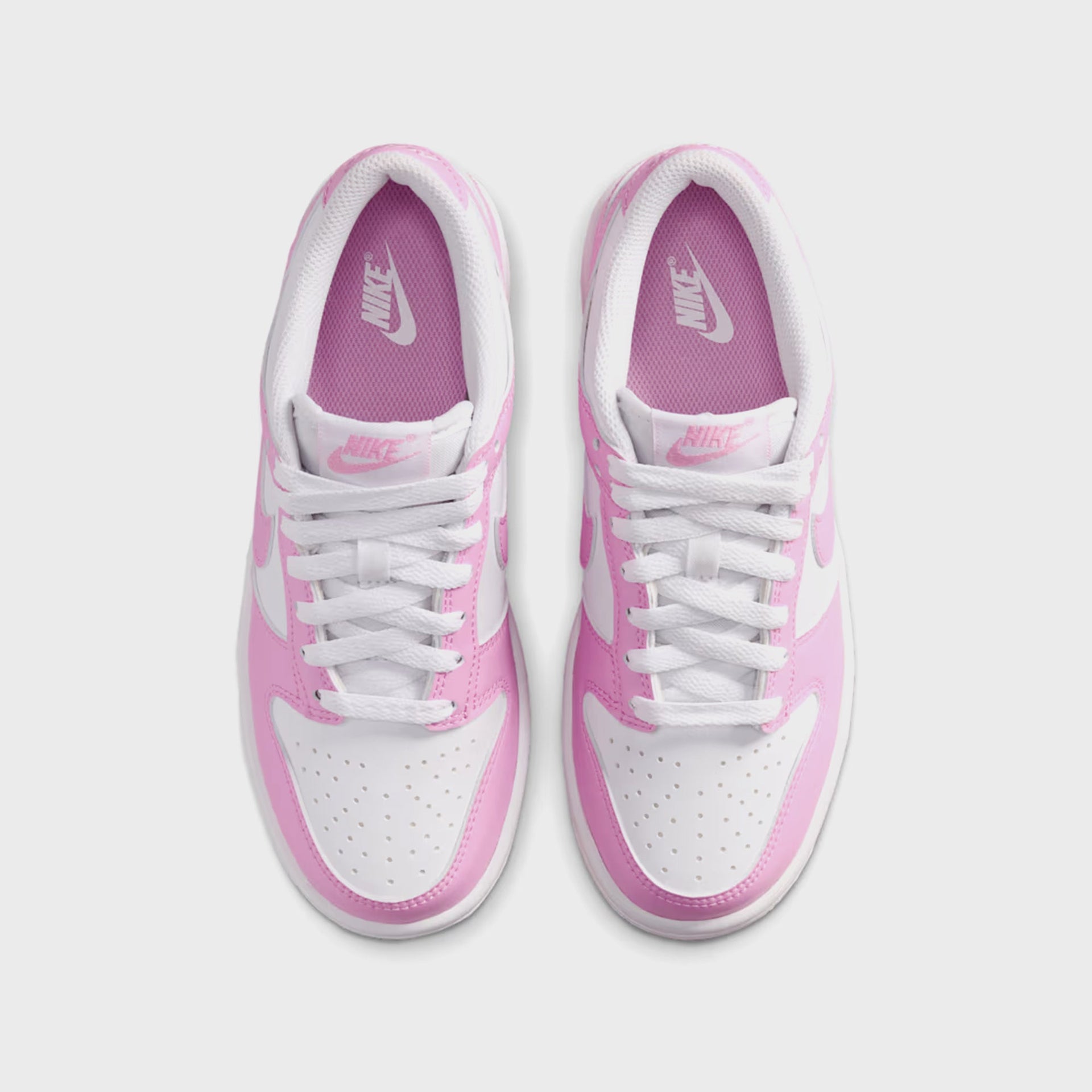 Nike GS Dunk Low - White / Pink Rise