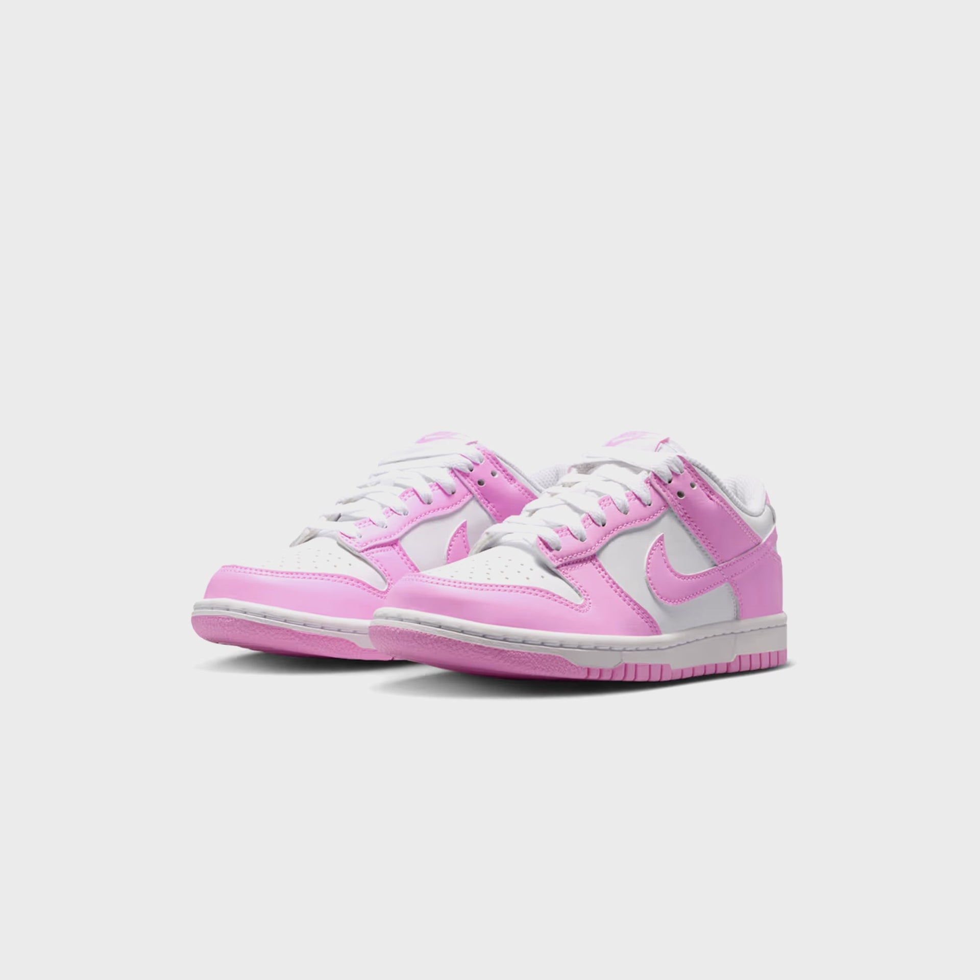Nike GS Dunk Low - White / Pink Rise