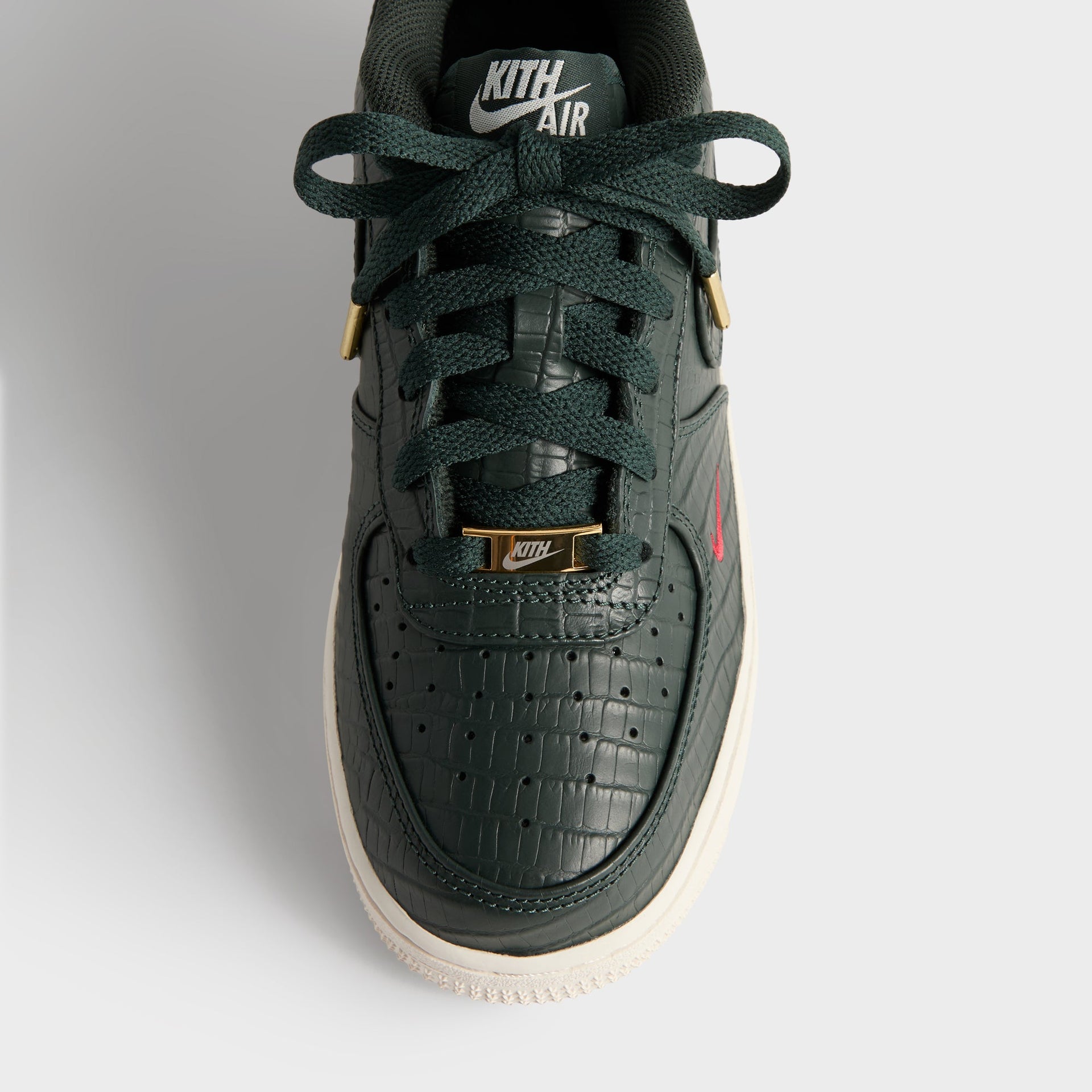 Kith for Nike GS Air Force 1 - Black Spruce / Phantom / Varsity Red