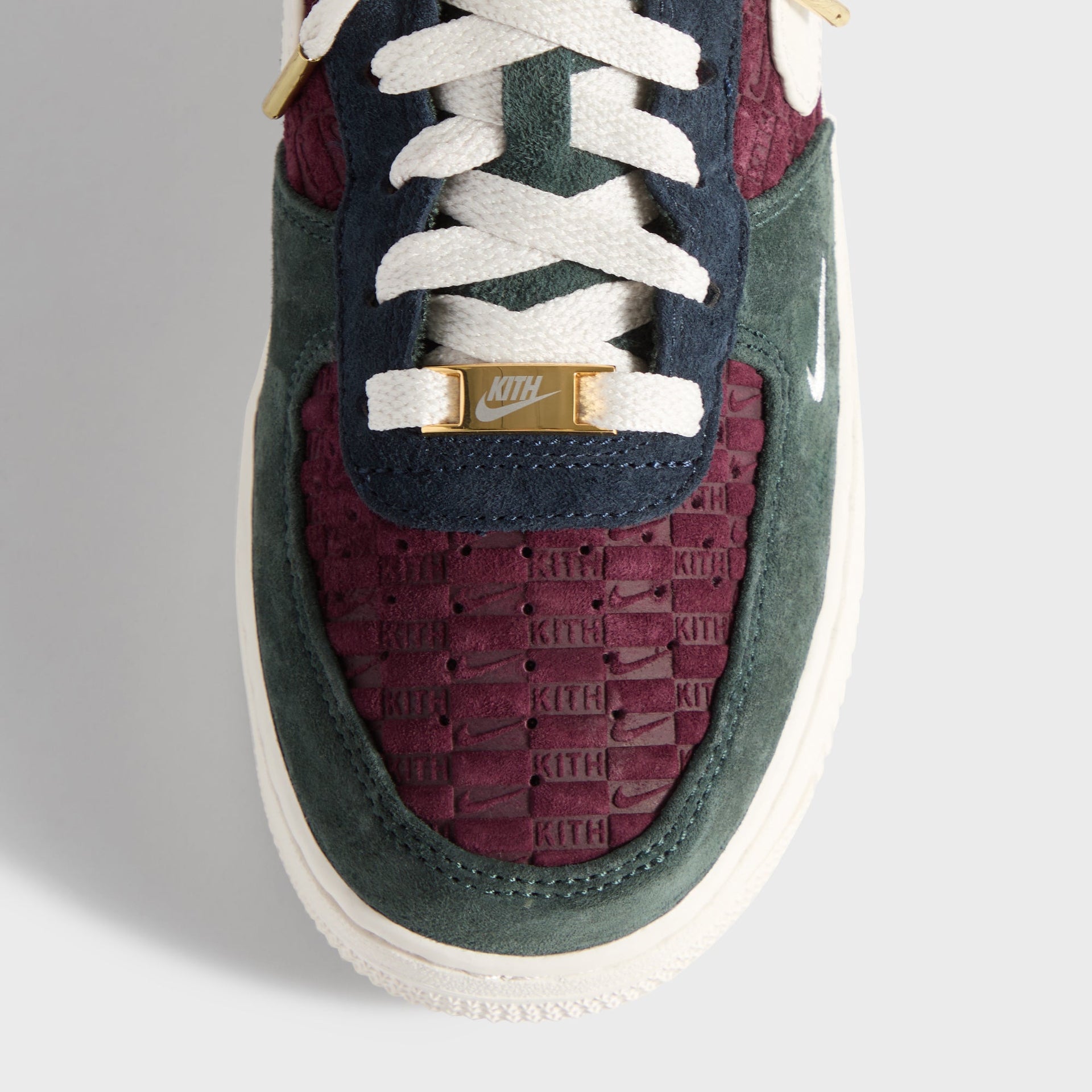 Kith for Nike GS Air Force 1 Low Lace - Night Maroon / Phantom