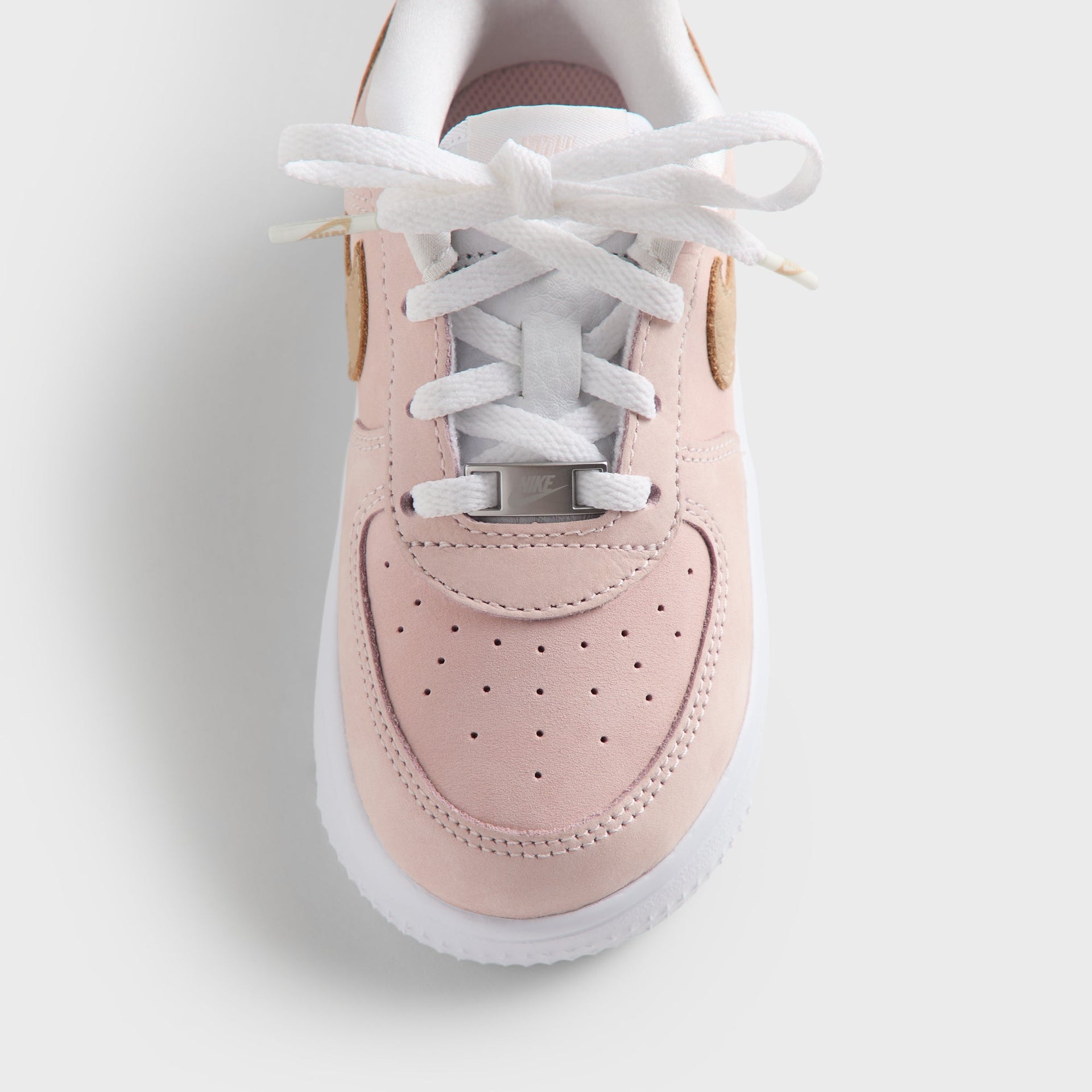 Kith Kids for Nike TD Air Force 1 "Un-Linen" - Linen / Atmosphere / White