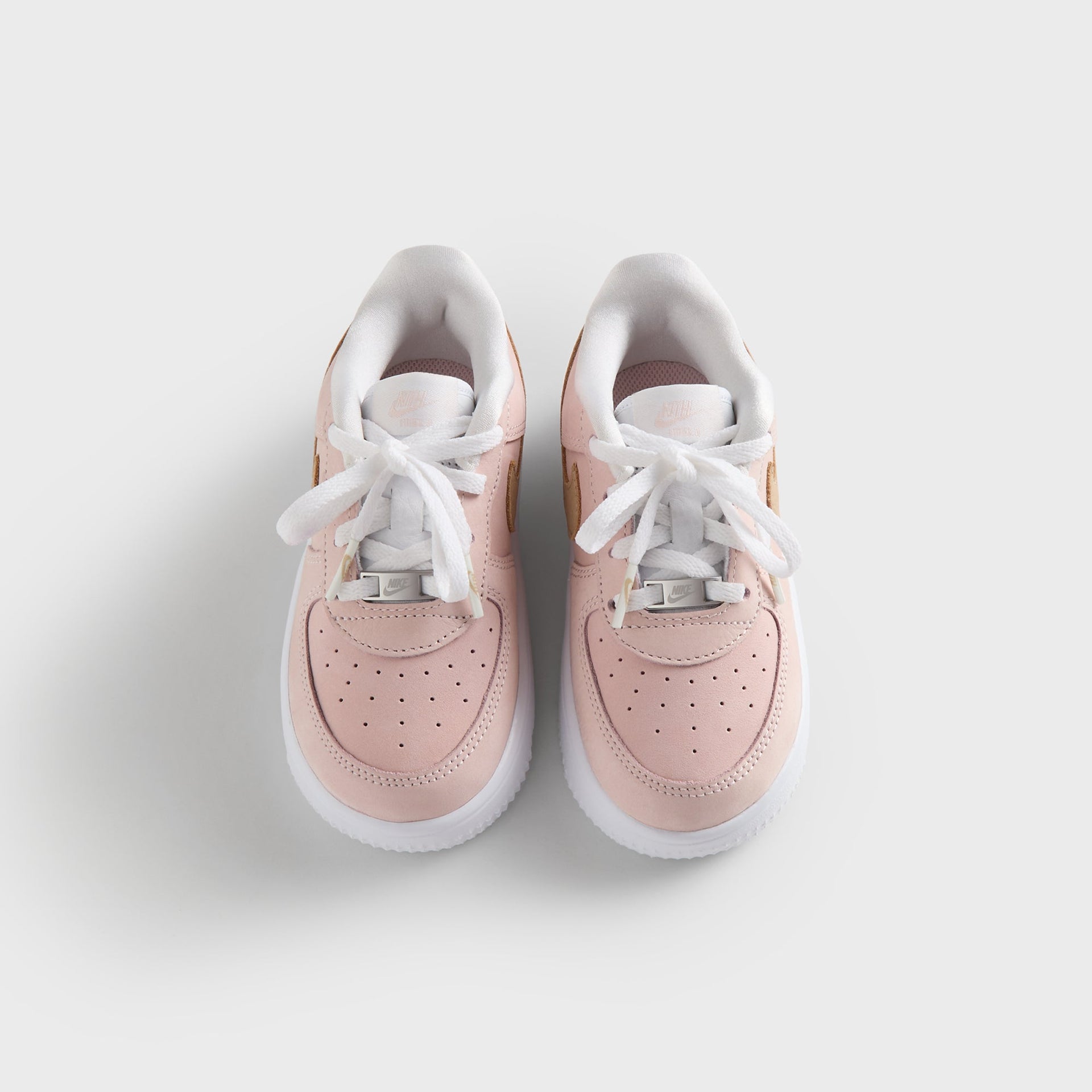 Kith Kids for Nike TD Air Force 1 "Un-Linen" - Linen / Atmosphere / White