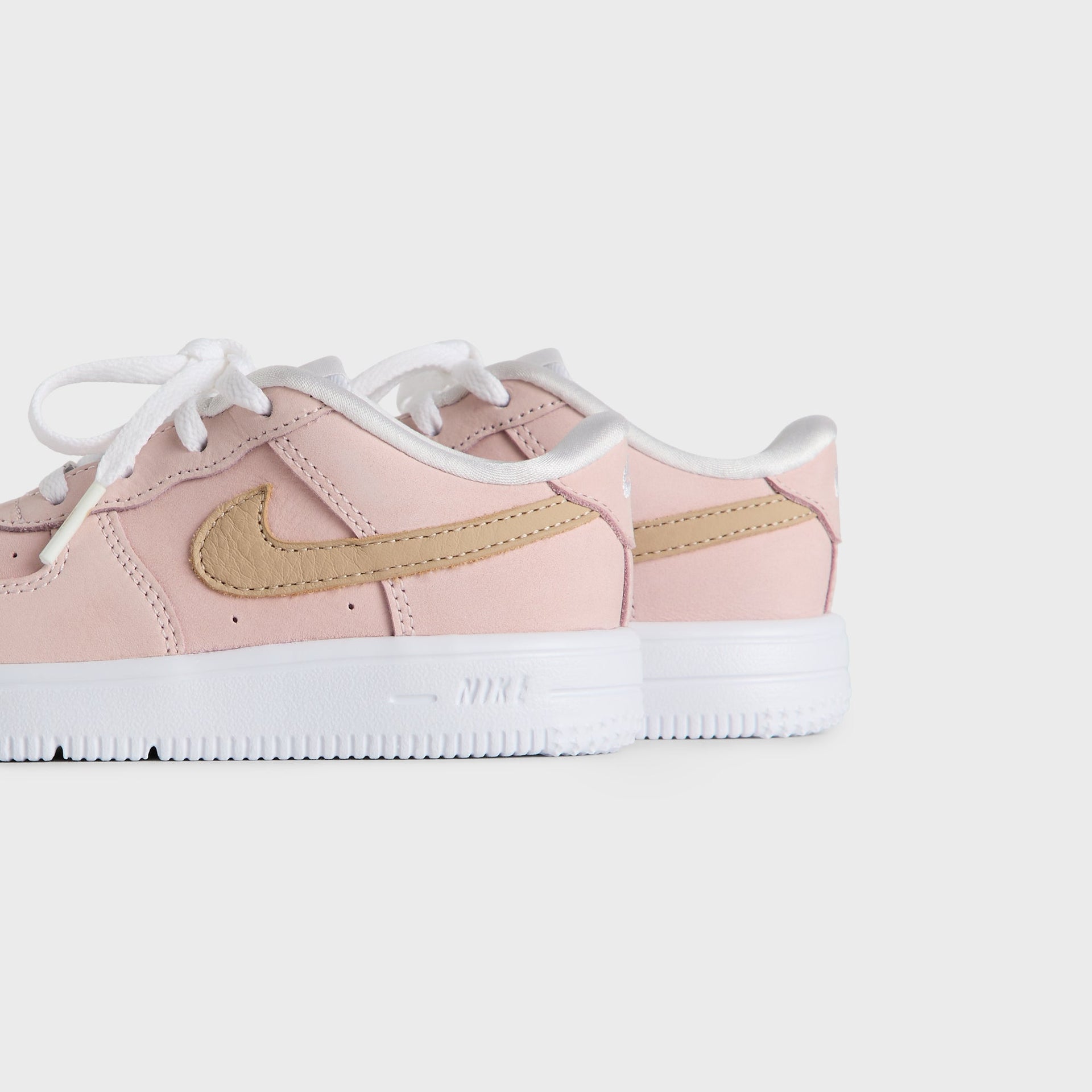 Kith Kids for Nike TD Air Force 1 "Un-Linen" - Linen / Atmosphere / White