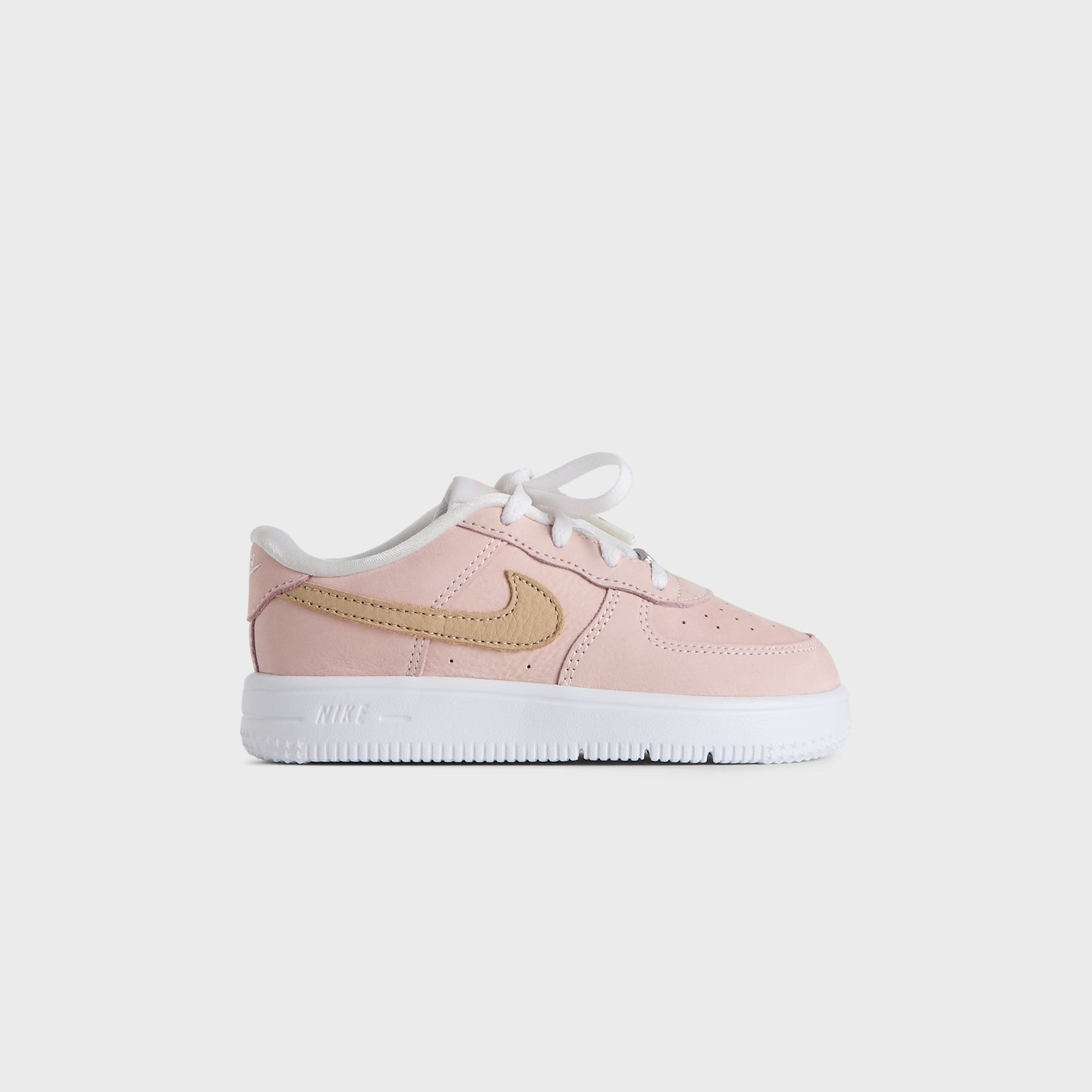 Kith Kids for Nike TD Air Force 1 "Un-Linen" - Linen / Atmosphere / White