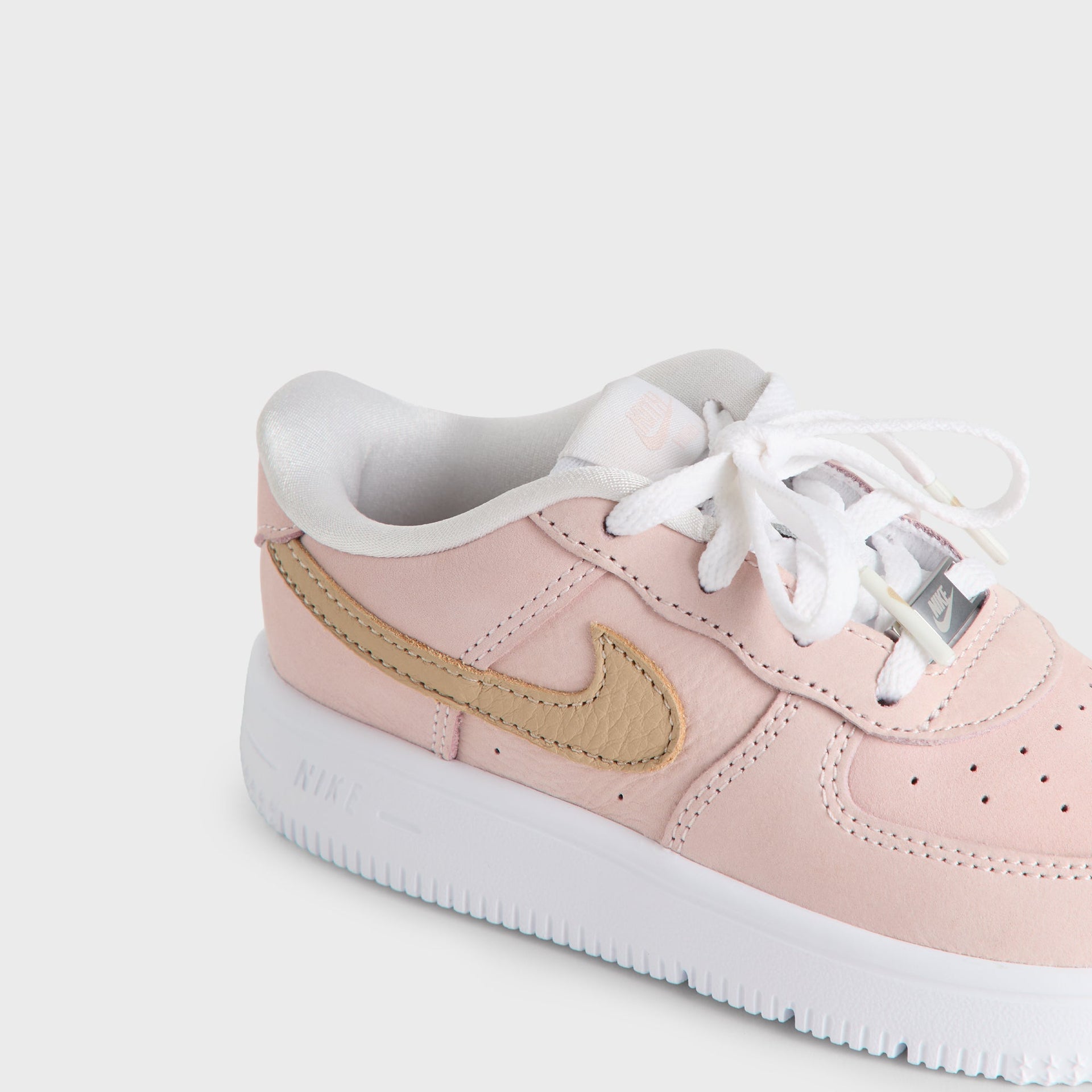 Kith Kids for Nike TD Air Force 1 "Un-Linen" - Linen / Atmosphere / White