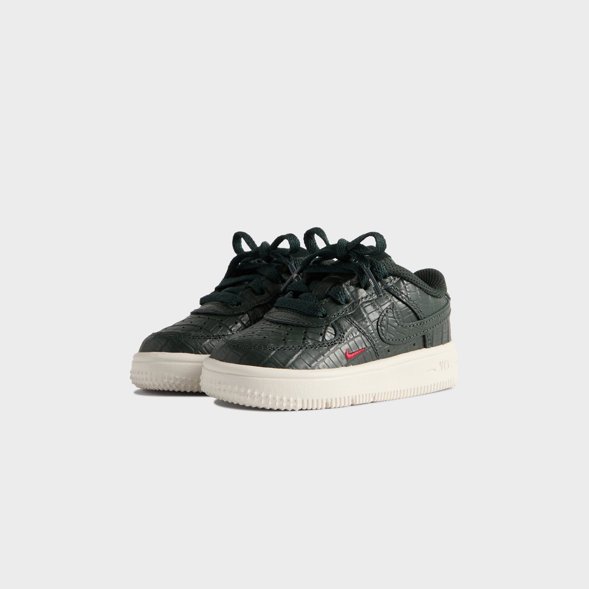 Kith for Nike TD Air Force 1 - Black Spruce / Phantom / Varsity Red