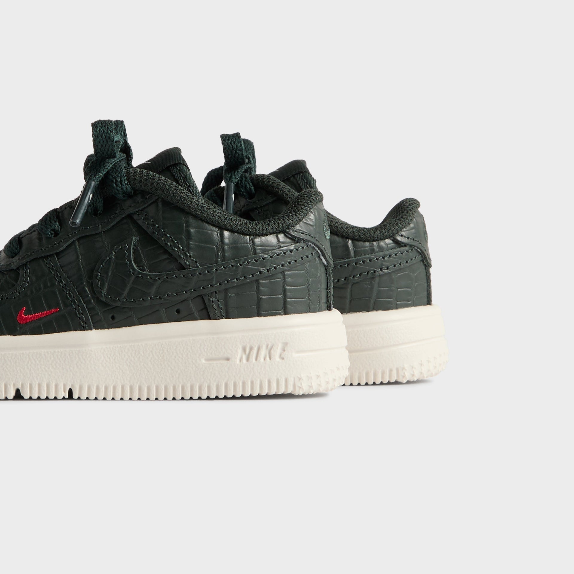 Kith for Nike TD Air Force 1 - Black Spruce / Phantom / Varsity Red