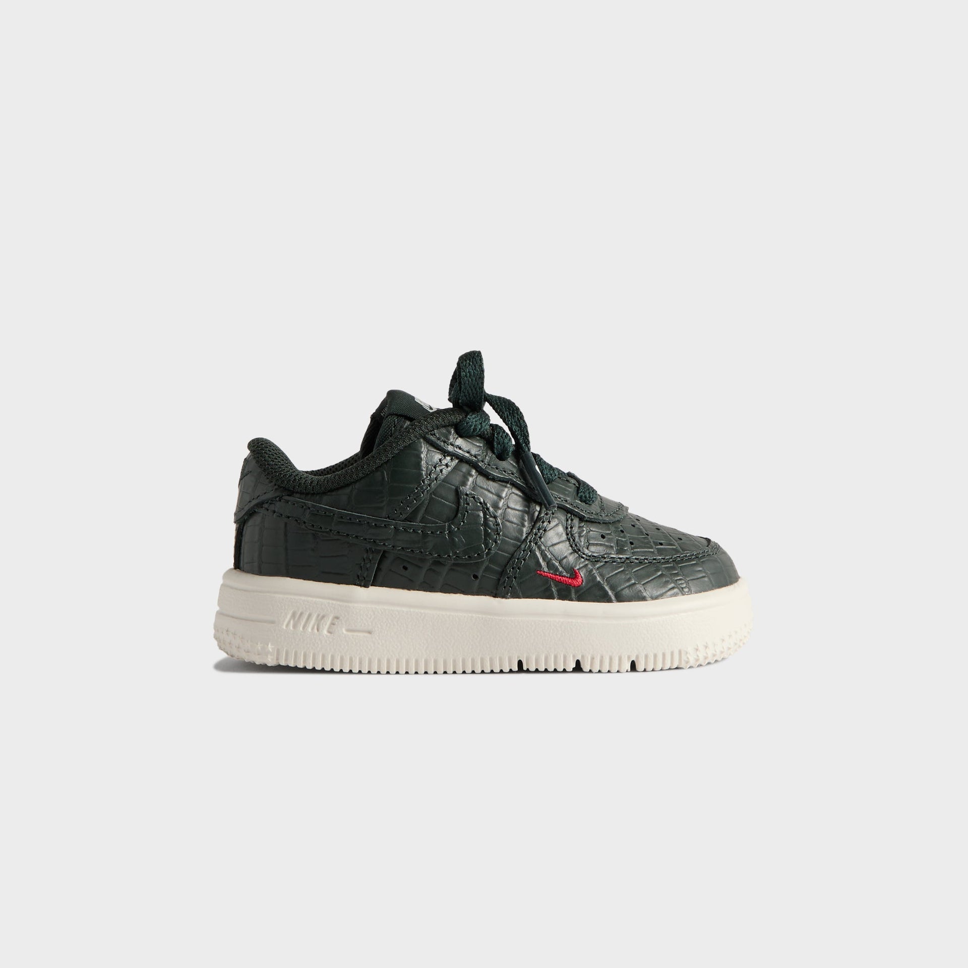 Kith for Nike TD Air Force 1 - Black Spruce / Phantom / Varsity Red