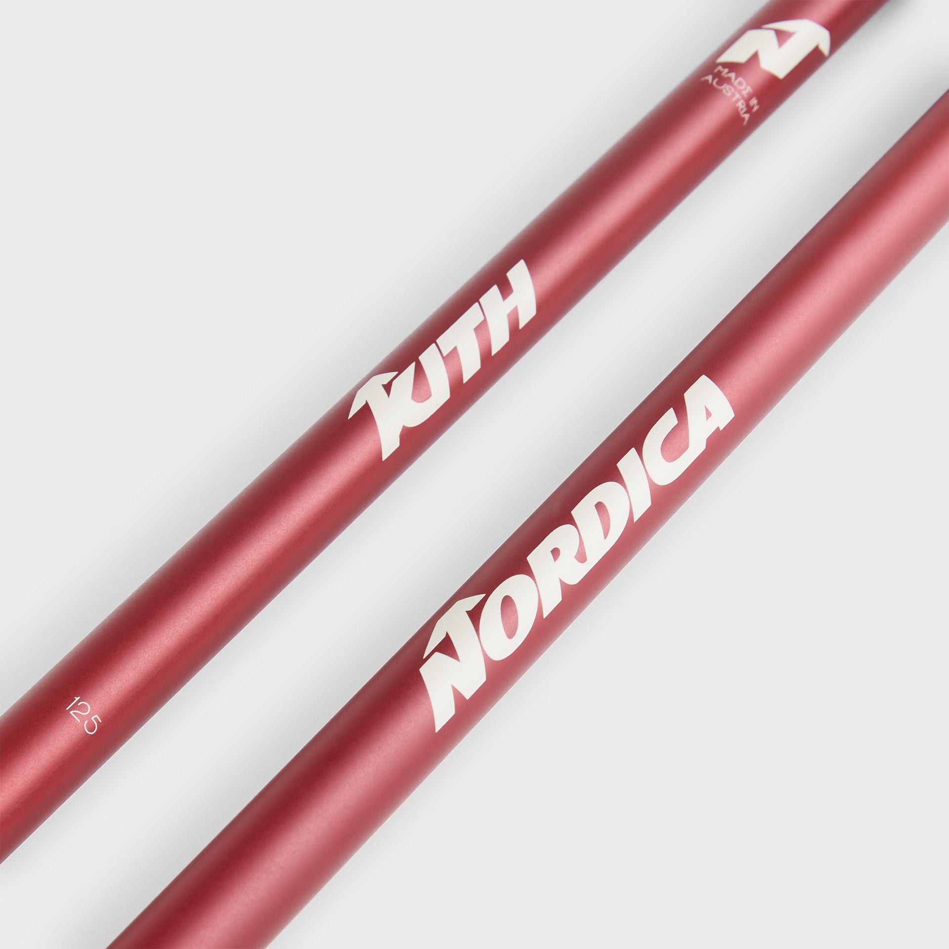 Kith for Nordica Freeride Pro Ski Poles - Red