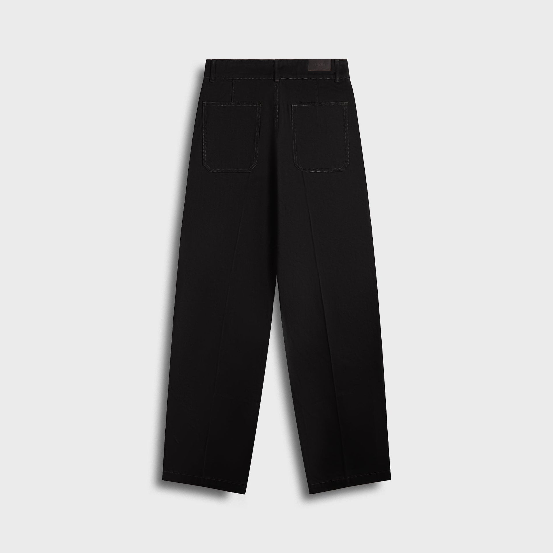 Lemaire Maxi Barrel Workwear Pants in Black