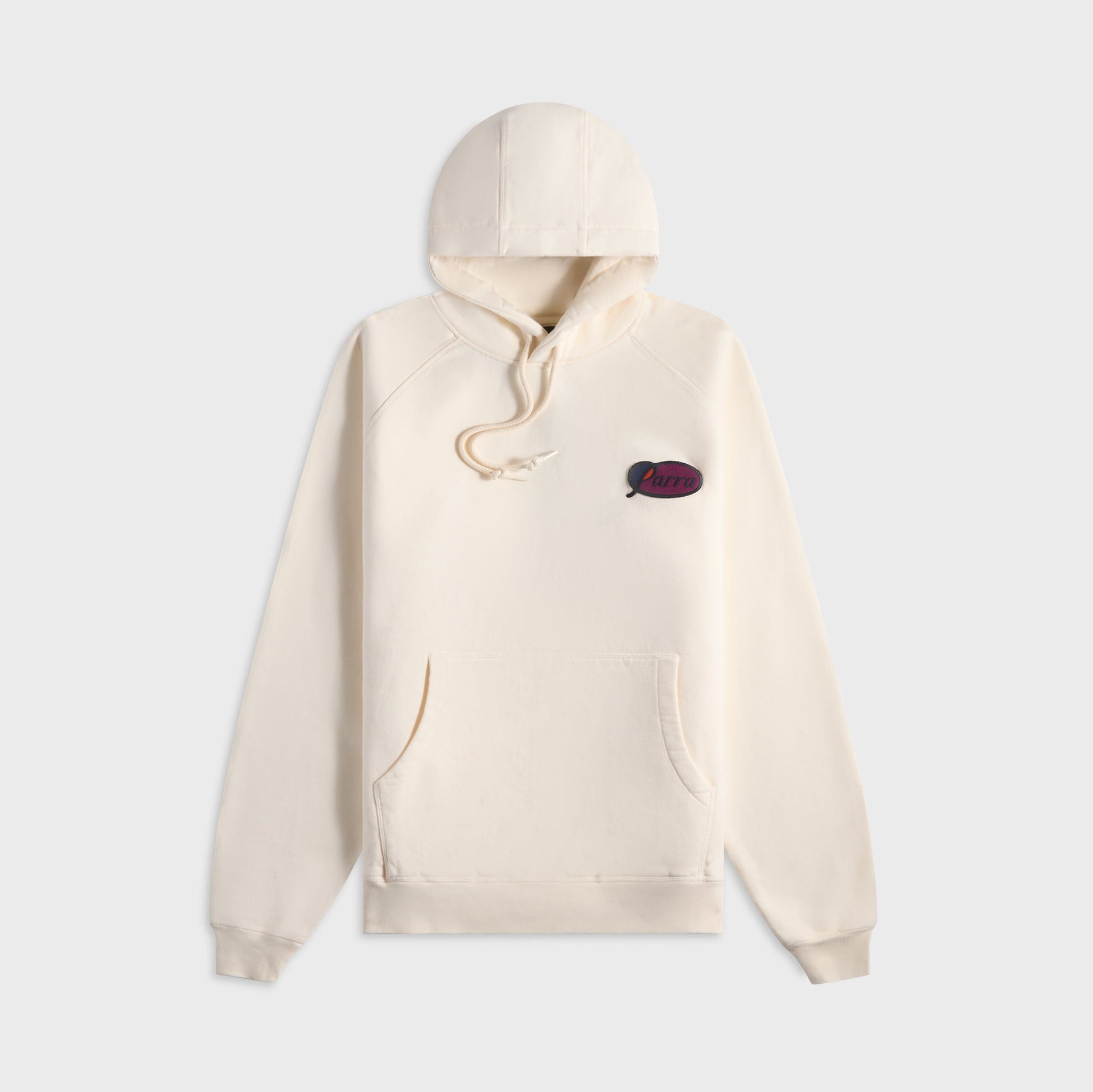 by Parra Circled Script Logo Hooded Sweatshirt - Off White