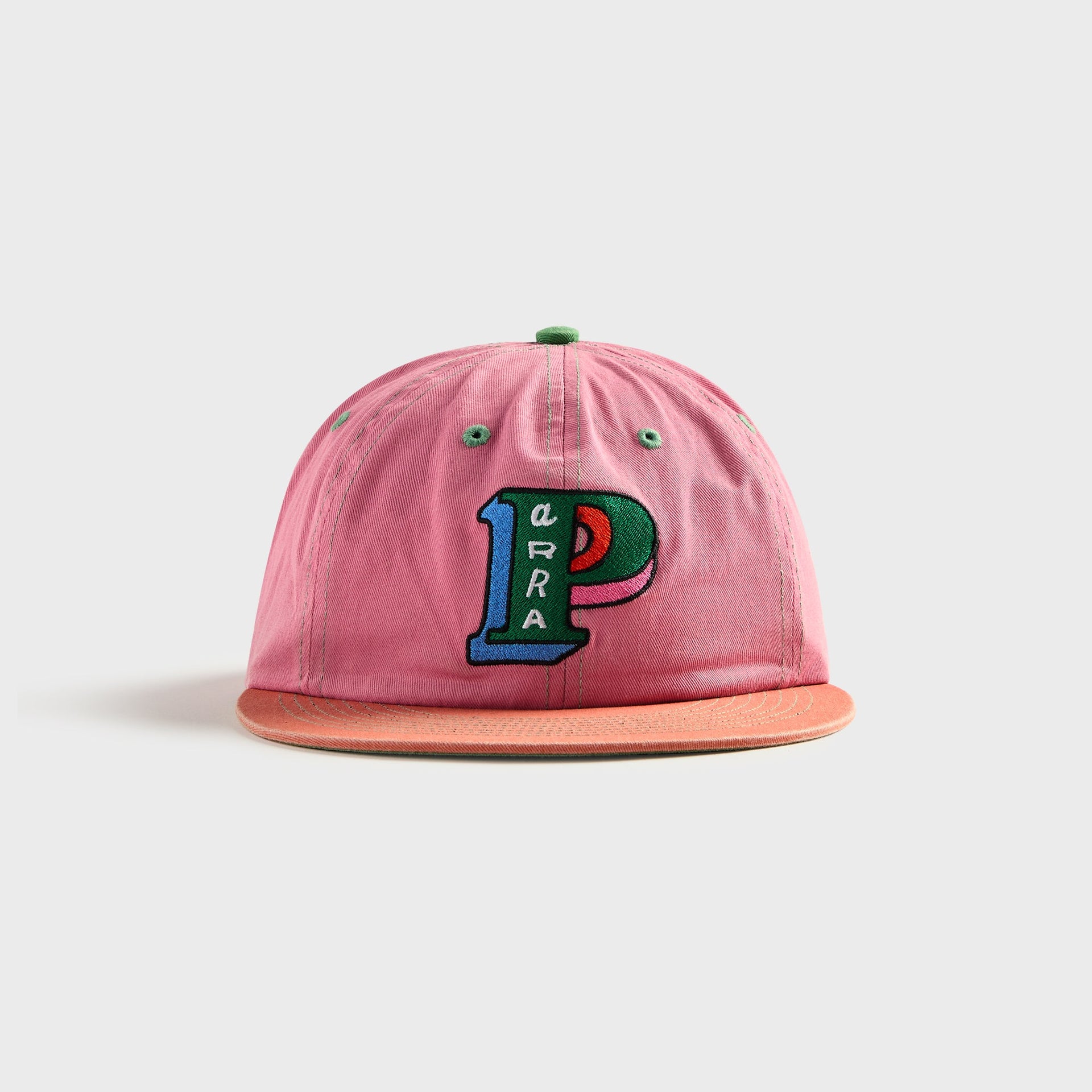 by Parra Slanted P 6 Panel Cap - Pink