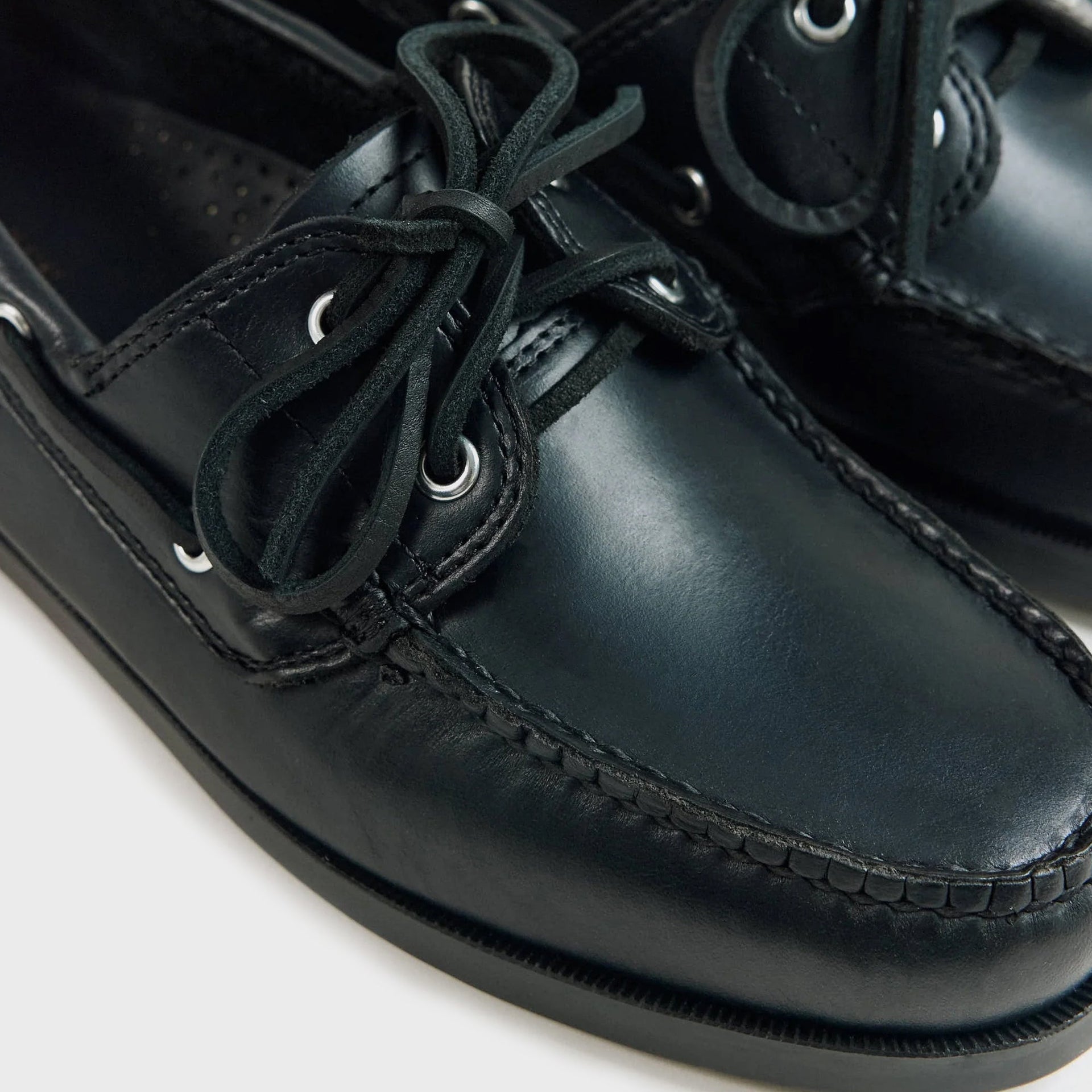G.H. Bass Jetty II 2 Eye Boat Shoe - Black