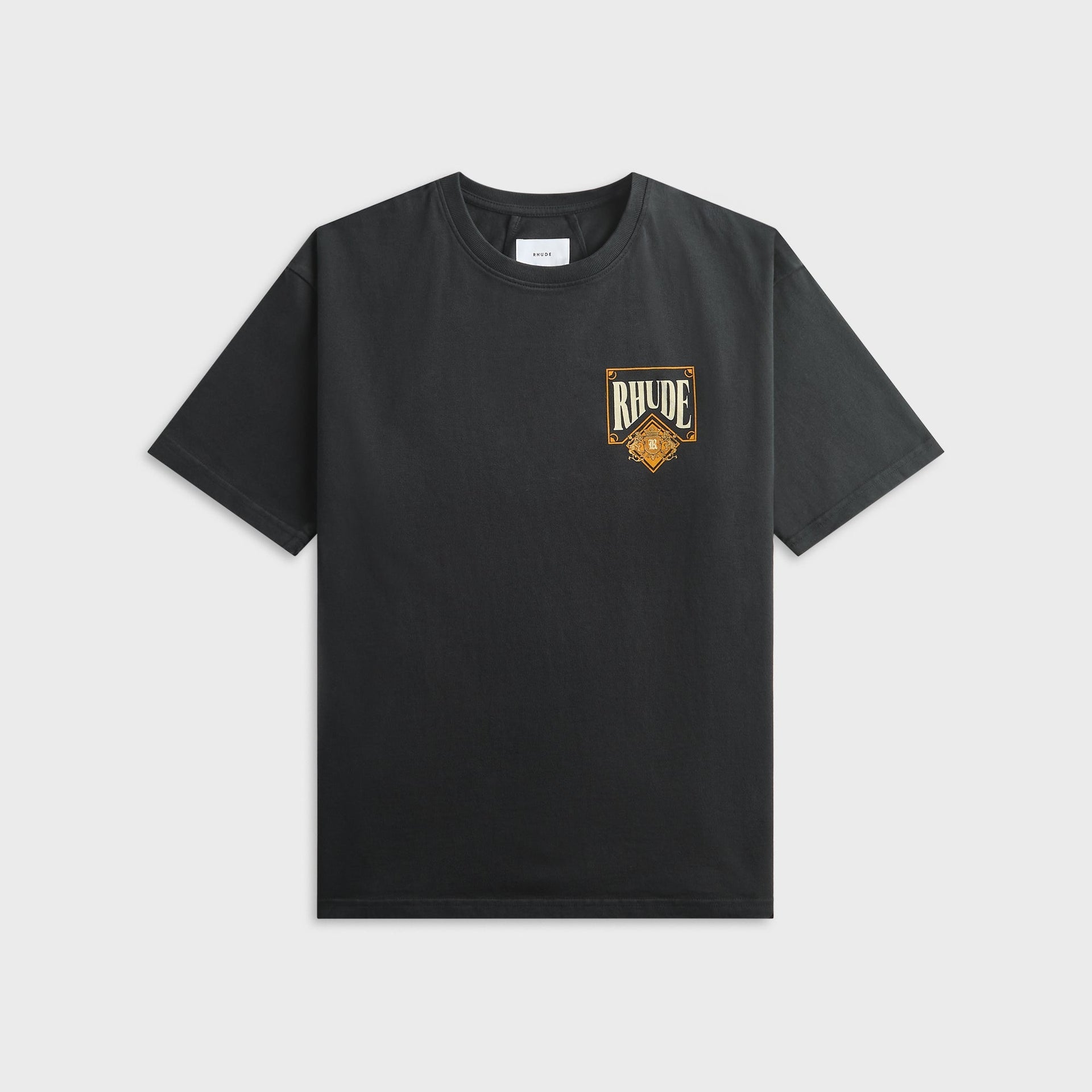 Rhude Playing Card Tee - Vintage Black / Yellow