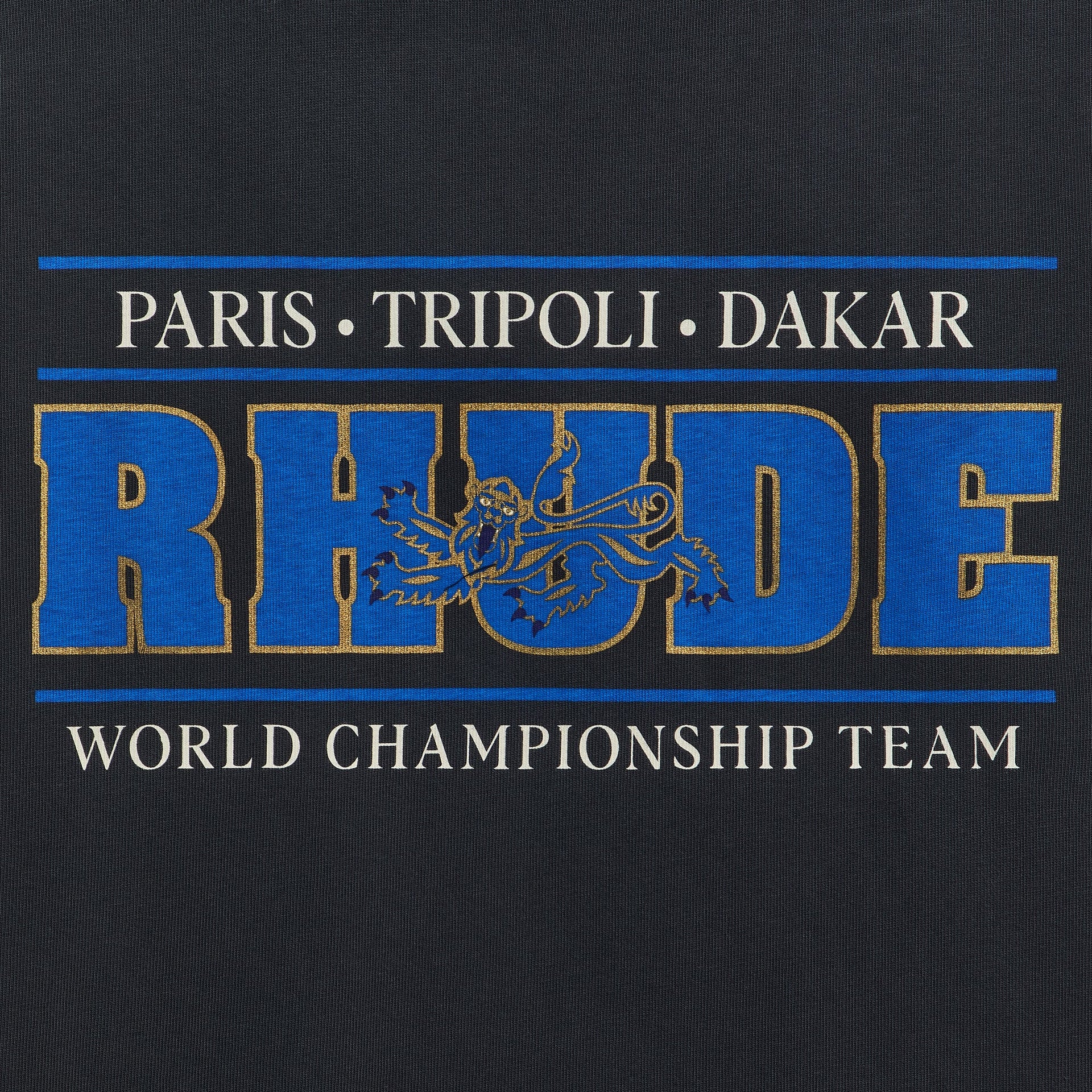 Rhude Chrono Tee - Vintage Black / Blue