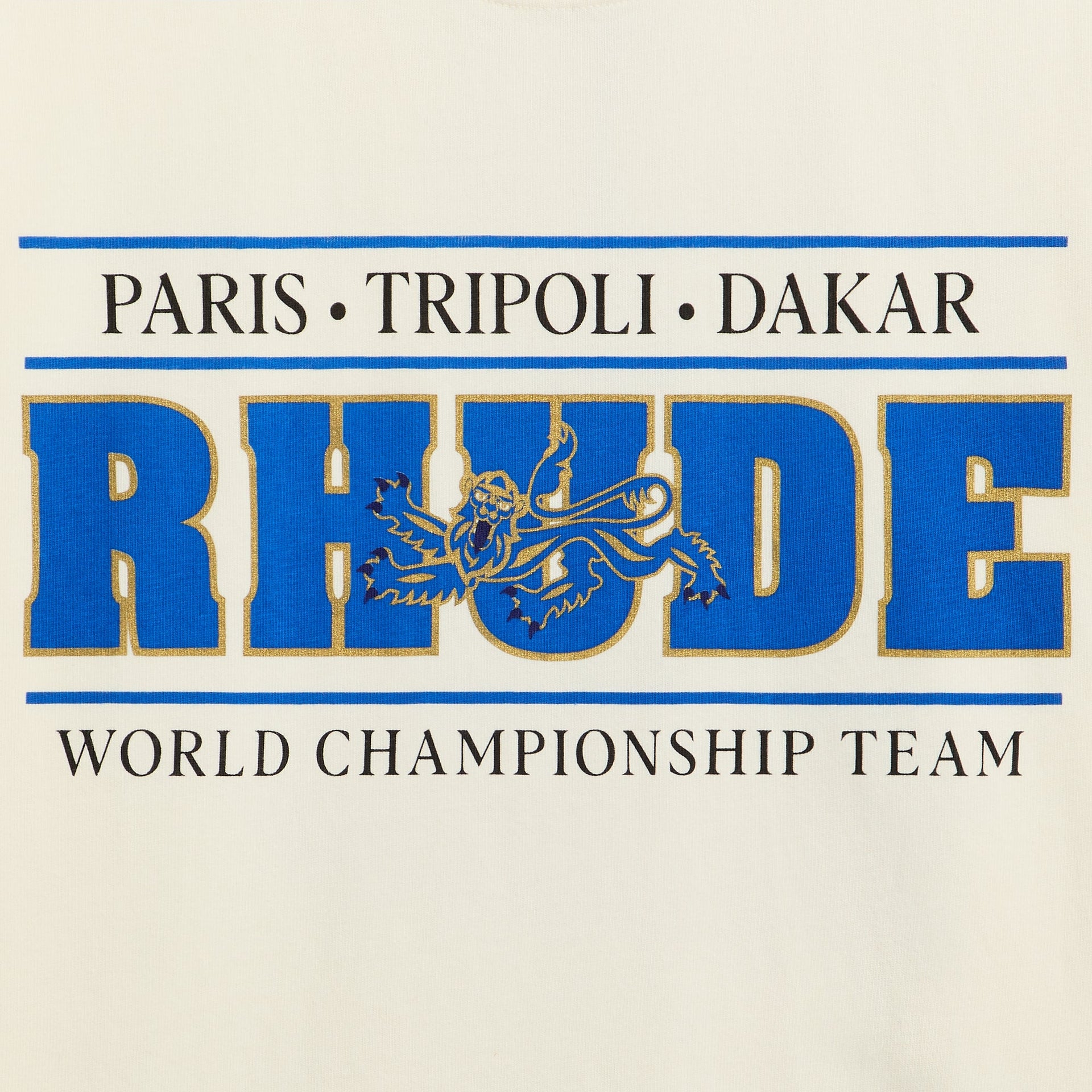 Rhude Chrono Tee - Vintage White / Blue