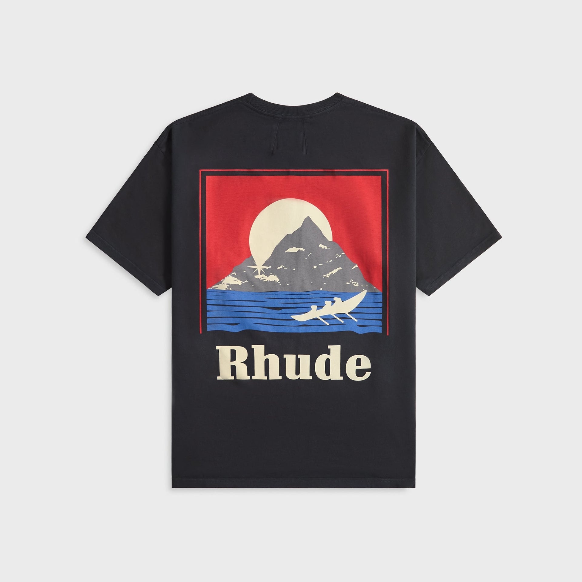 Rhude Moonlight Regatta Tee - Vintage Black / Red / Blue