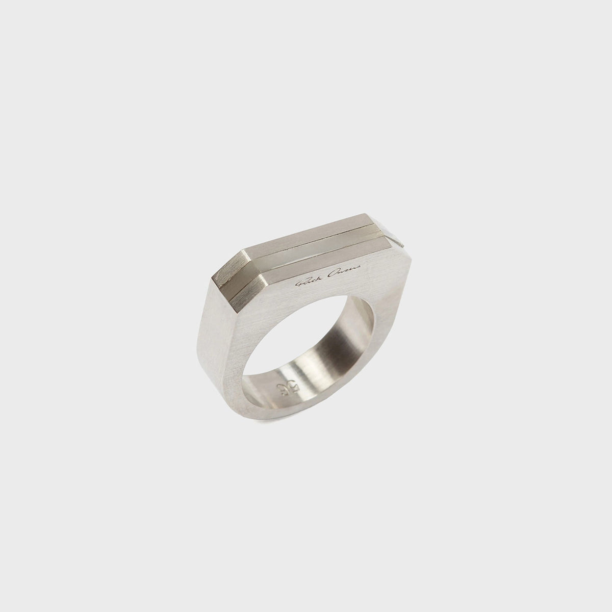 Rick Owens Crystal Hollywood Ring - Palladio