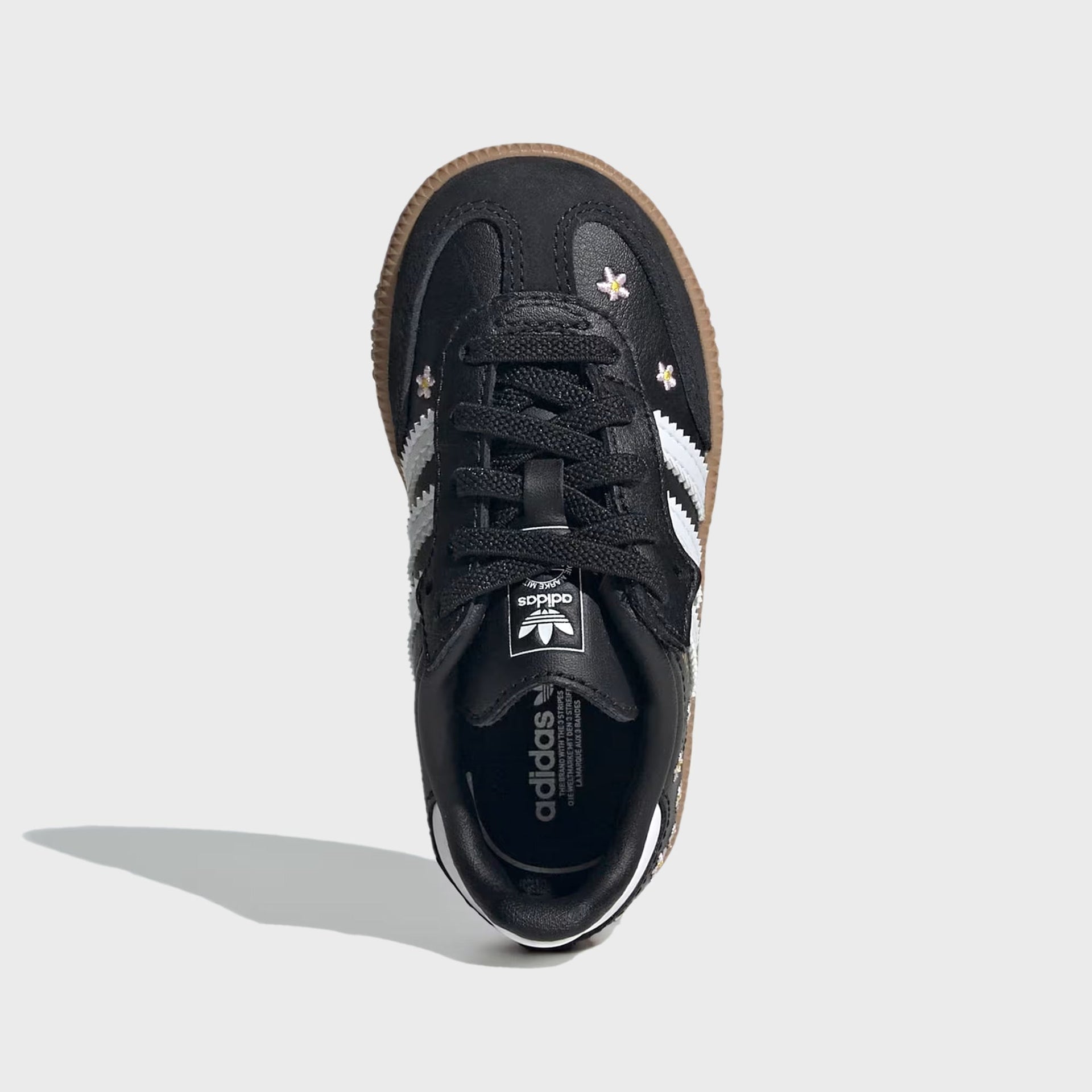 adidas TD Samba OG Comfort Closure Elastic Lace Shoes - Core Black / Cloud White / Gum