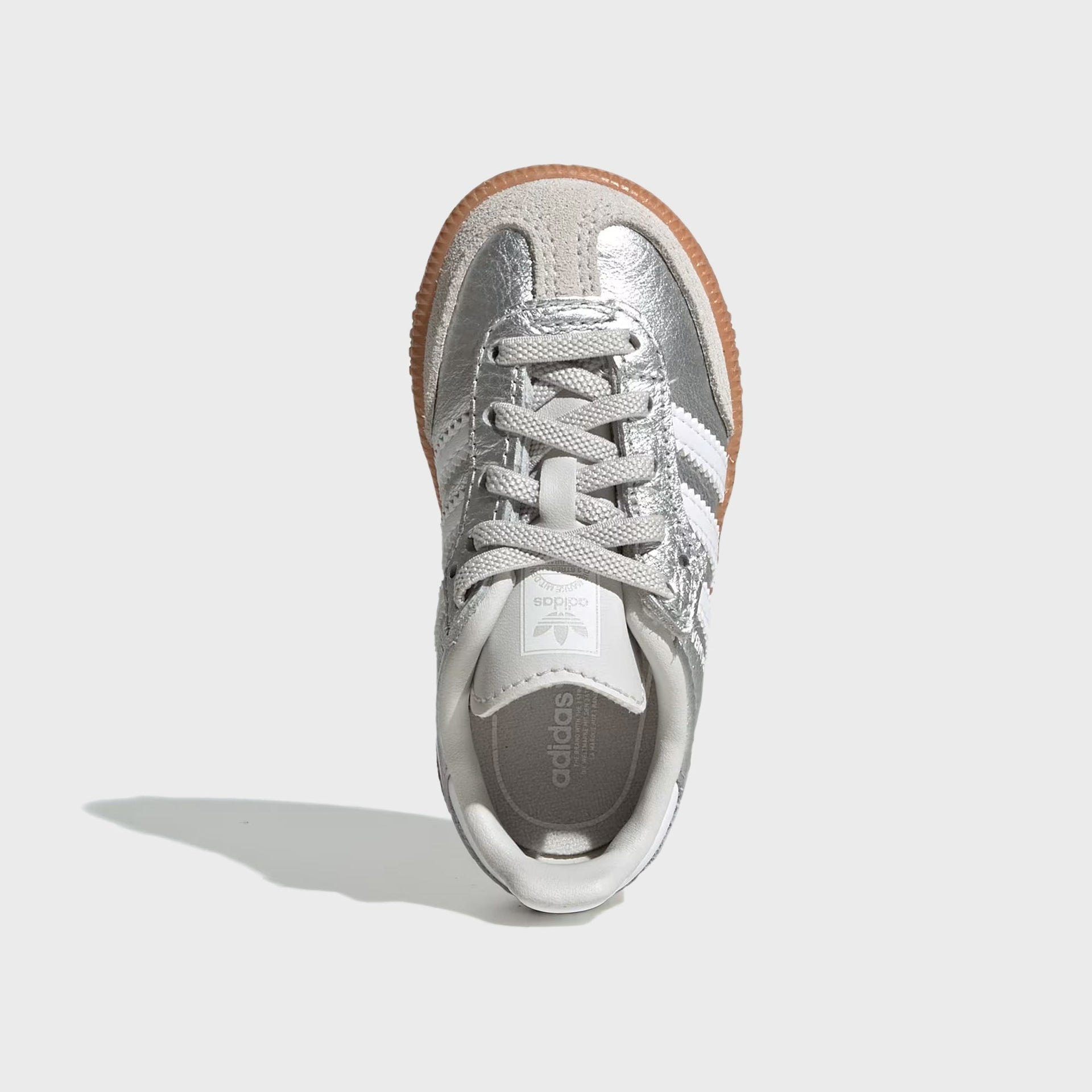 adidas TD Samba OG Comfort Closure Elastic Lace - Silver Metallic / Cloud White / Gum