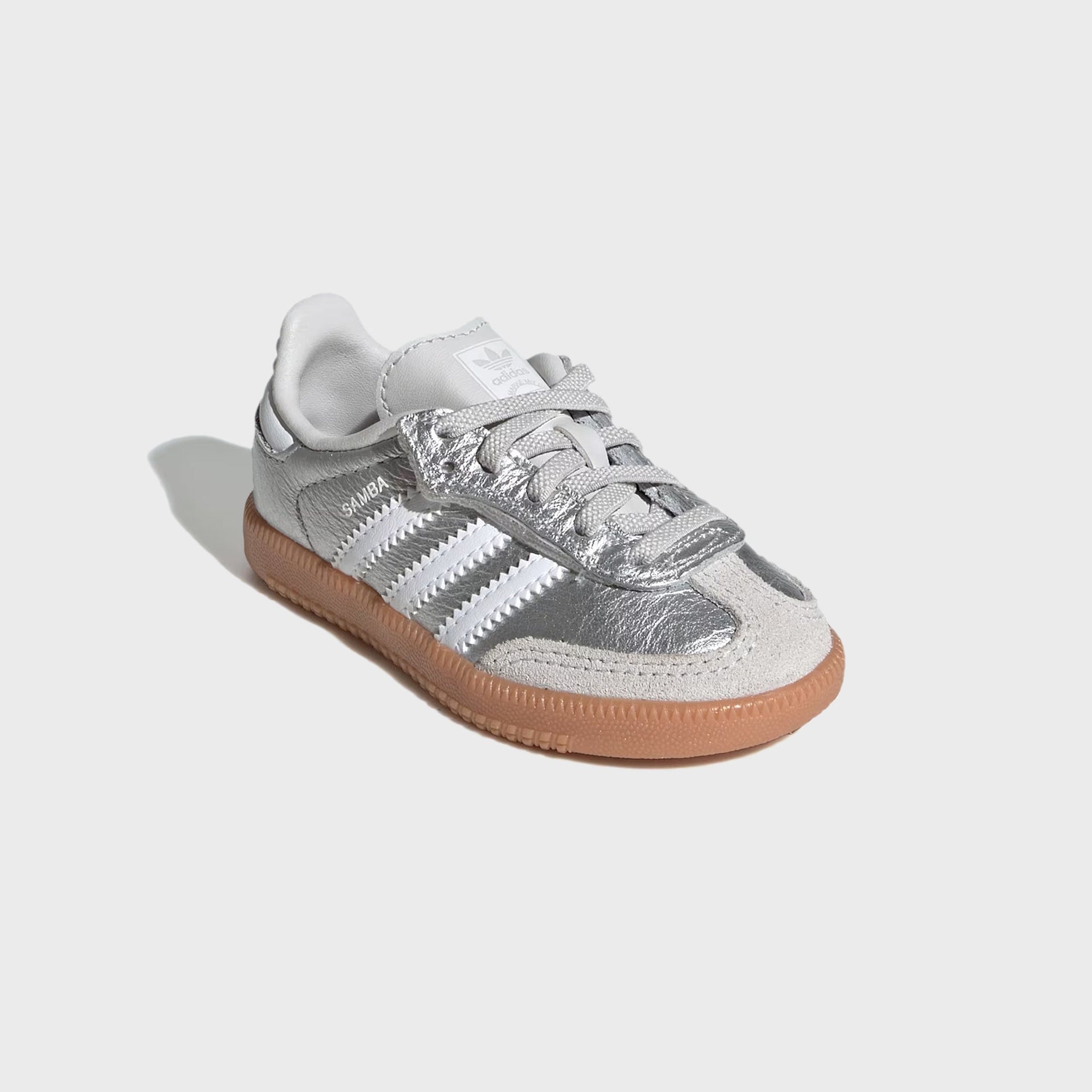 adidas TD Samba OG Comfort Closure Elastic Lace - Silver Metallic / Cloud White / Gum