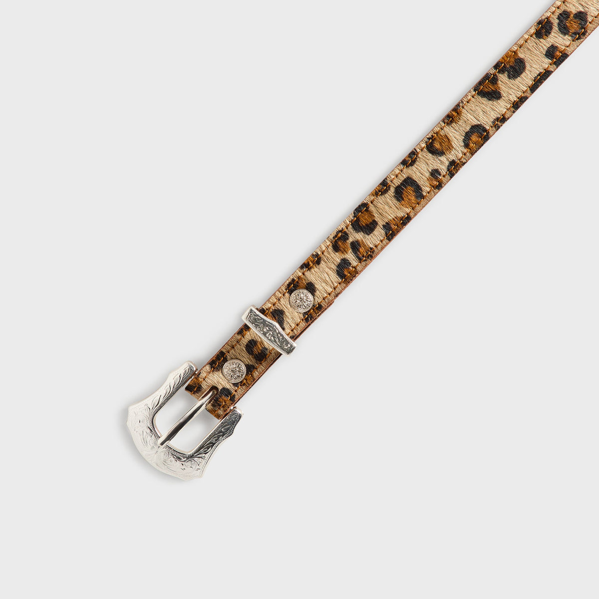 Kith 101 for SEVEN BY SEVEN String Leather Ponyhair Belt - Multi