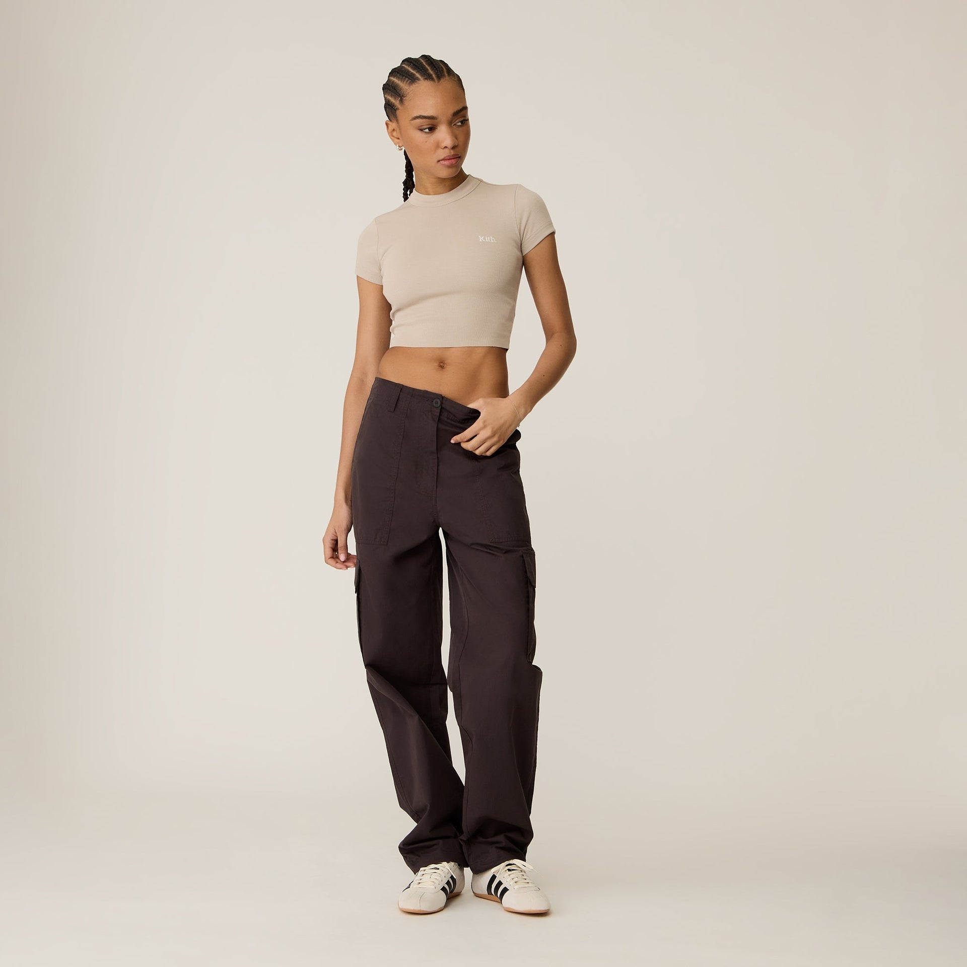 Kith Women Evans Cotton Nylon Utility Pant - Kindling