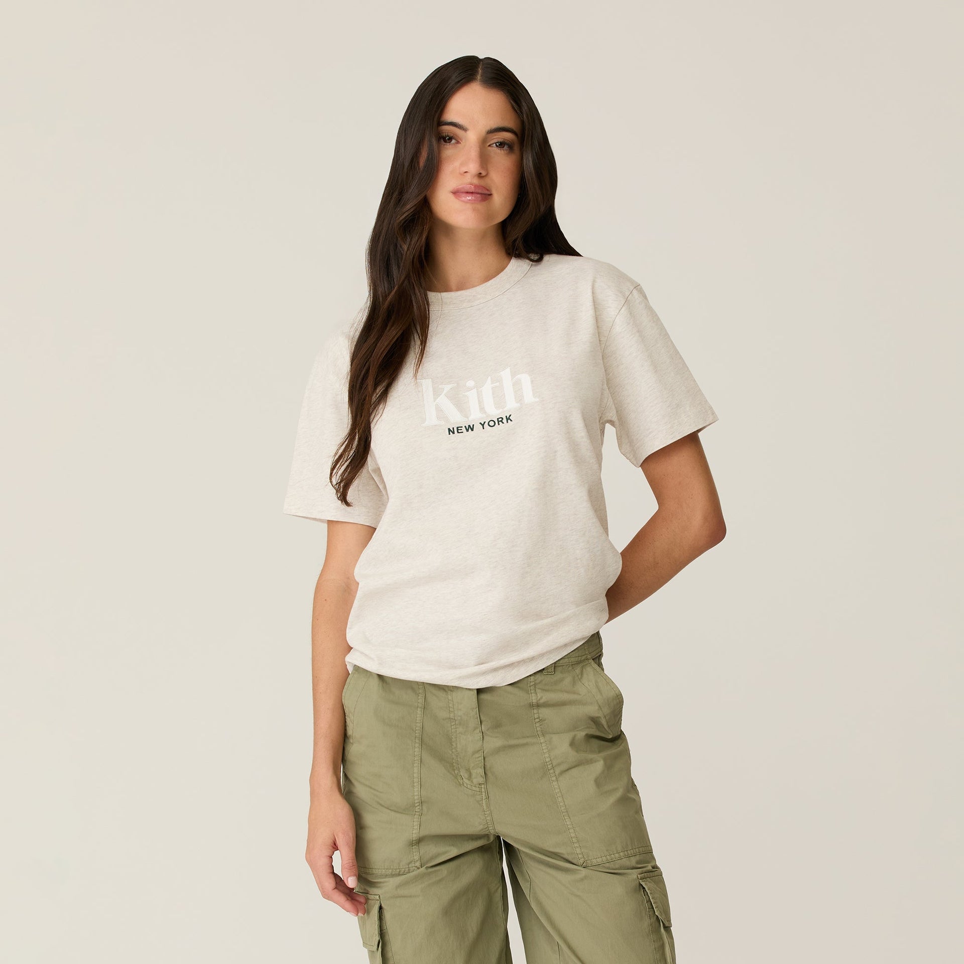 Kith Women Mott New York Tee II - Sandy Heather
