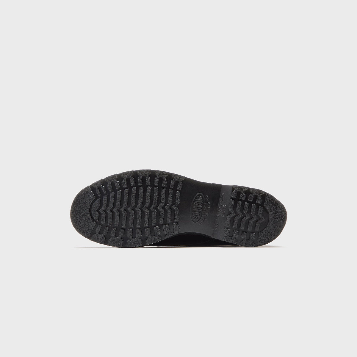 Solovair Hi-Shine Double Buckle Monk Shoe - Black