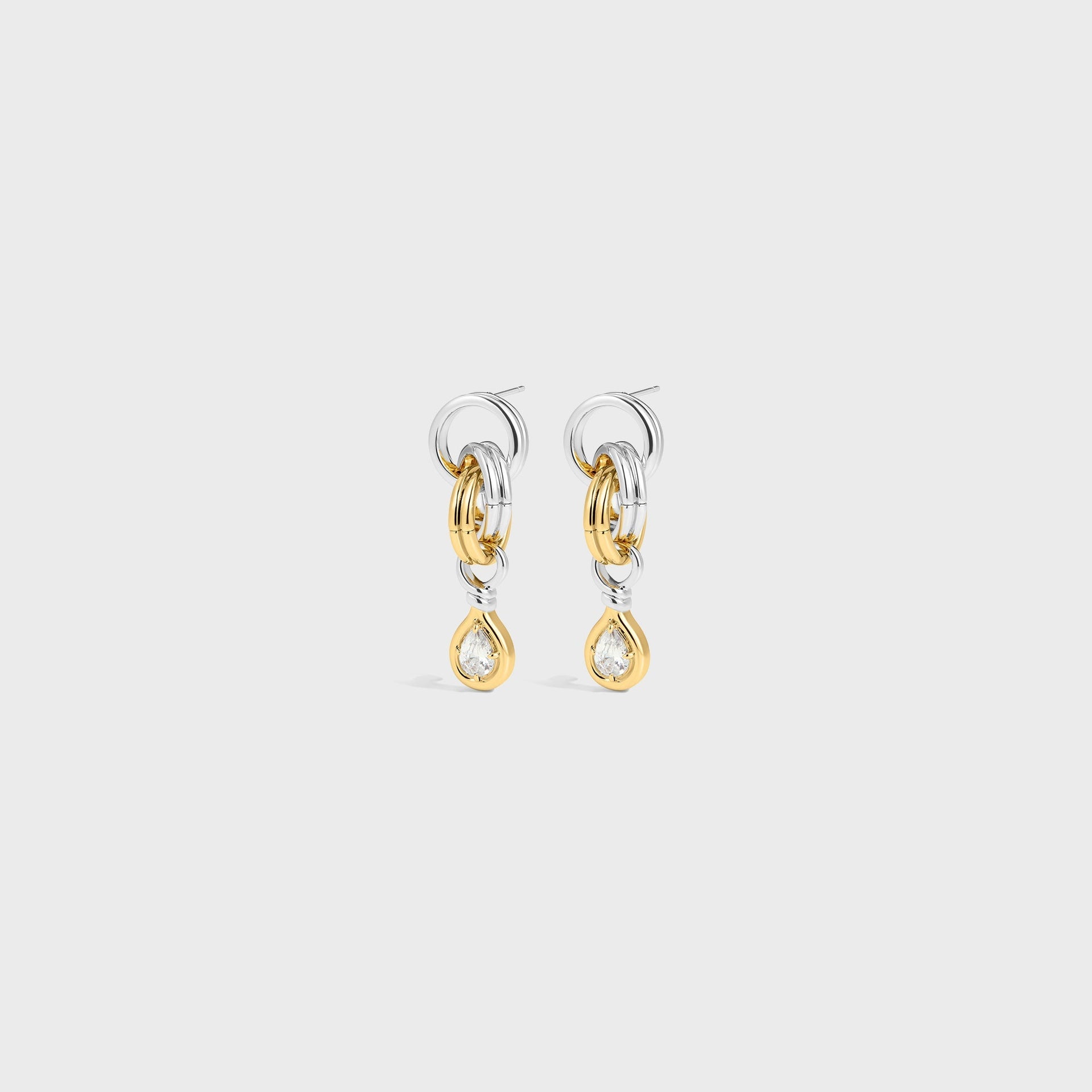 Luv AJ The Georgia Stone Twisted Studs - Silver