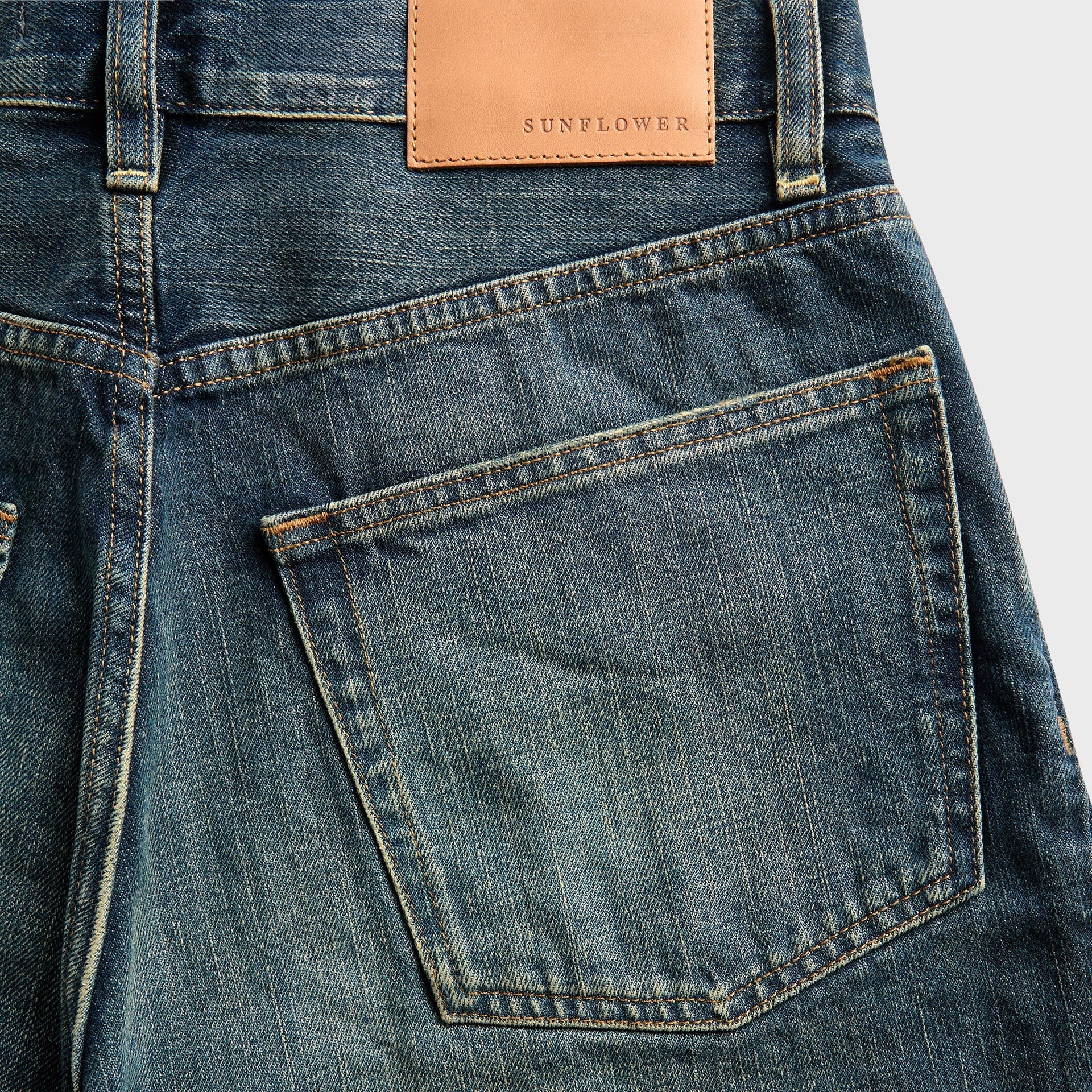 Sunflower Wide Twist Denim - Deep Vintage