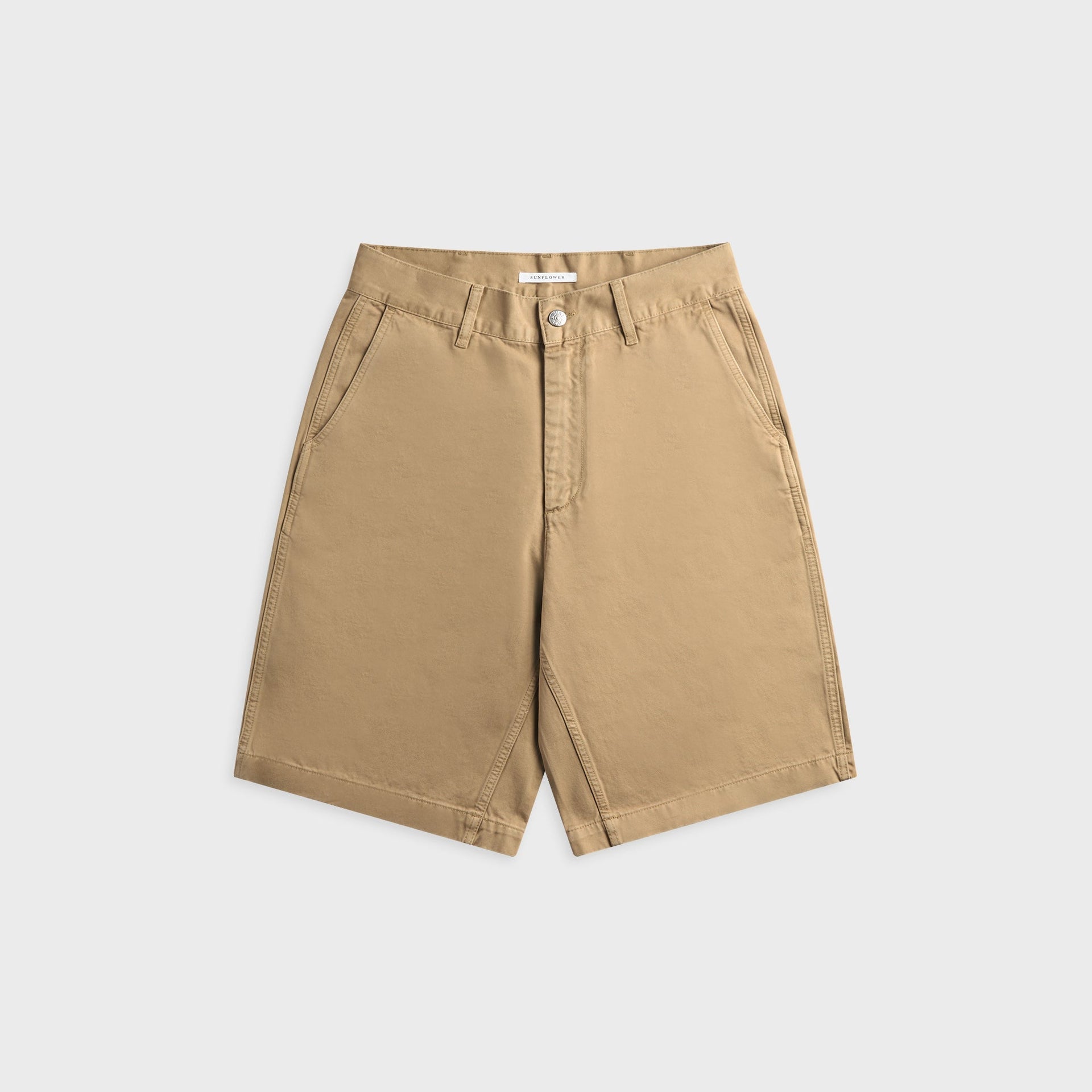 Sunflower Wide Twist Chino Short - Khaki