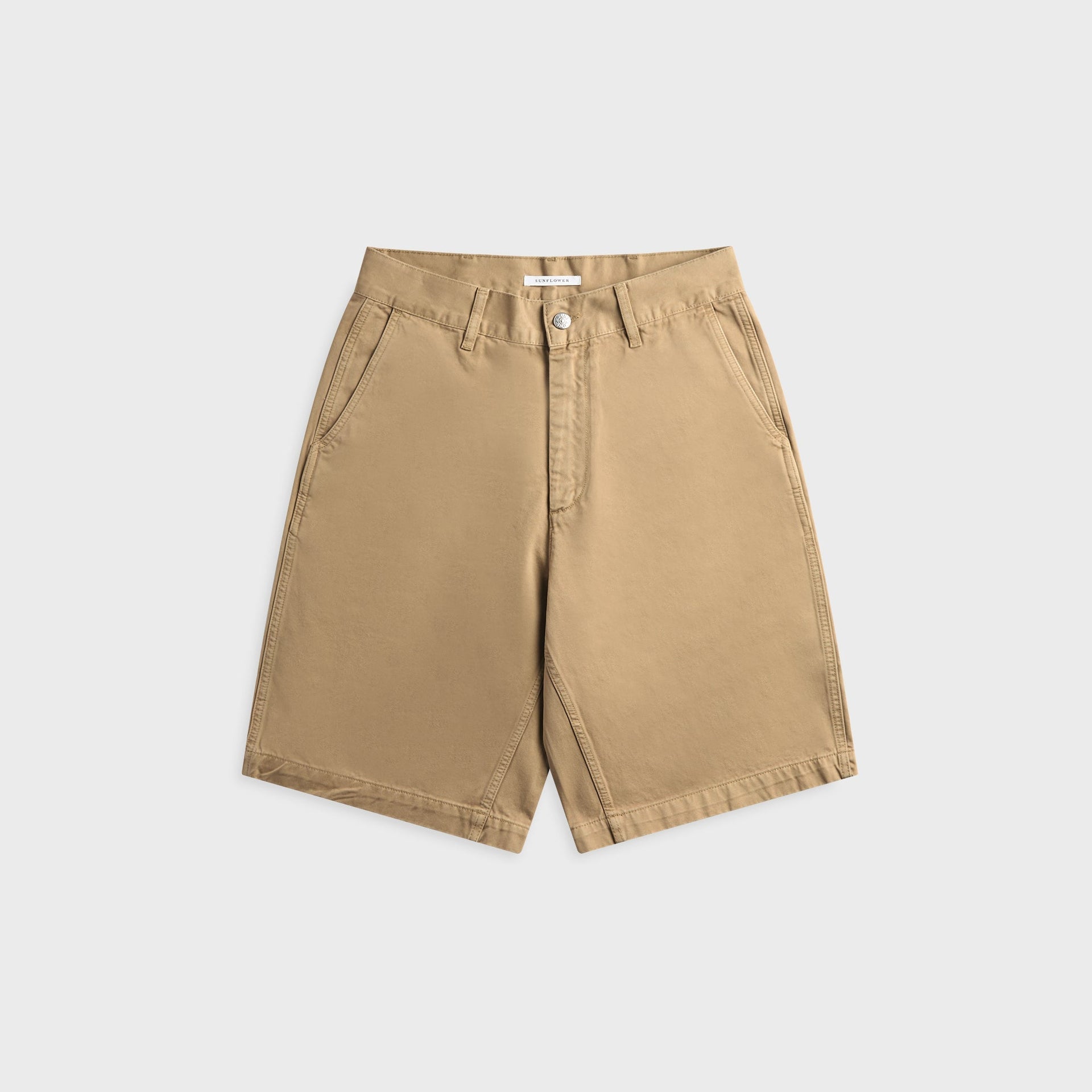 Sunflower Wide Twist Chino Short - Khaki