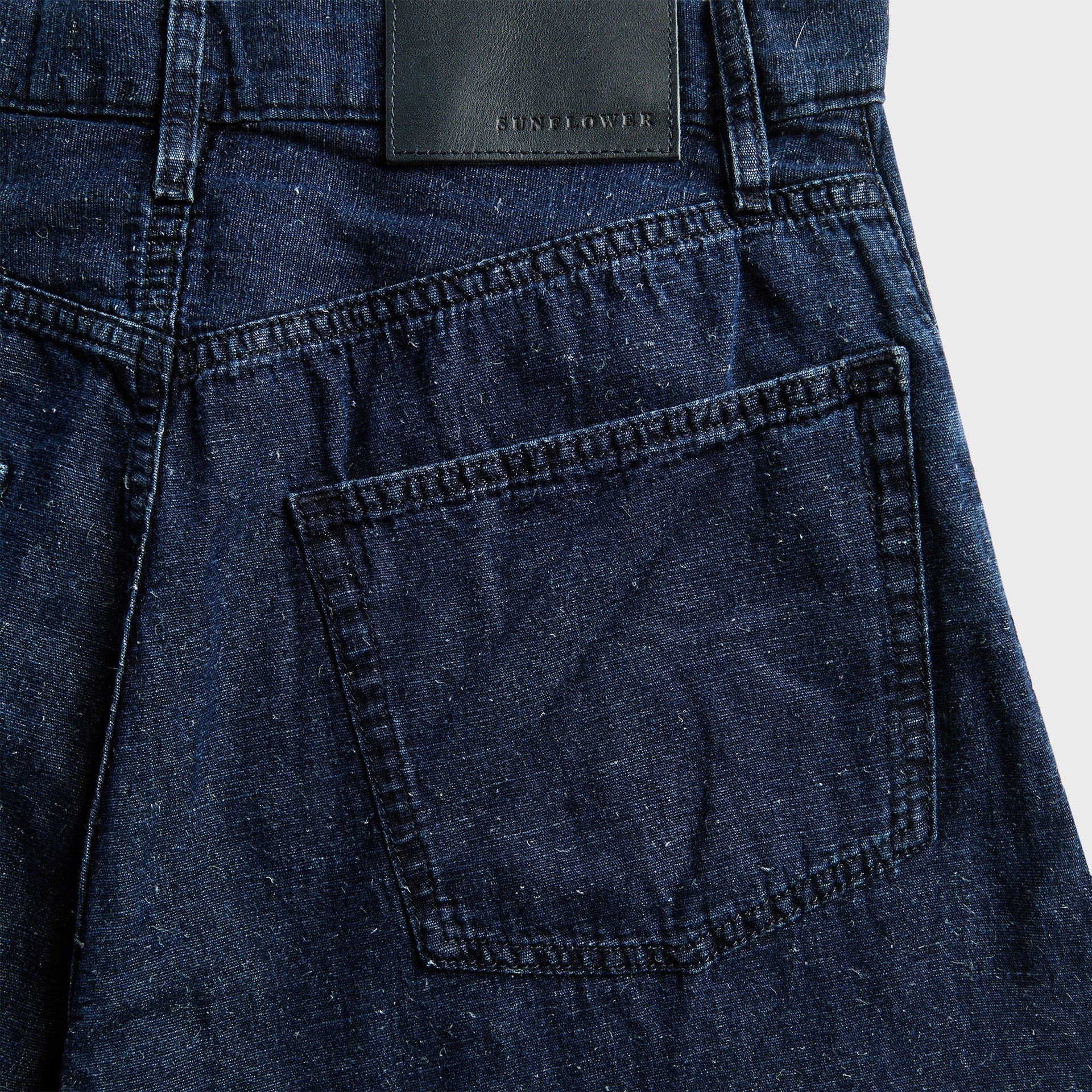 Sunflower Super Wide Twist Denim - Indigo Hemp